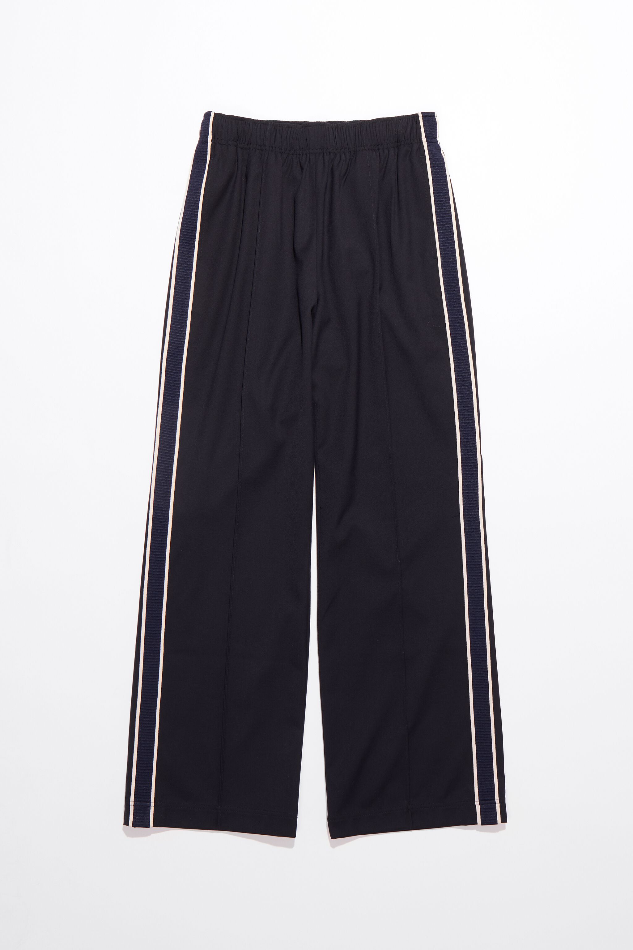 Black side tape jogger trousers