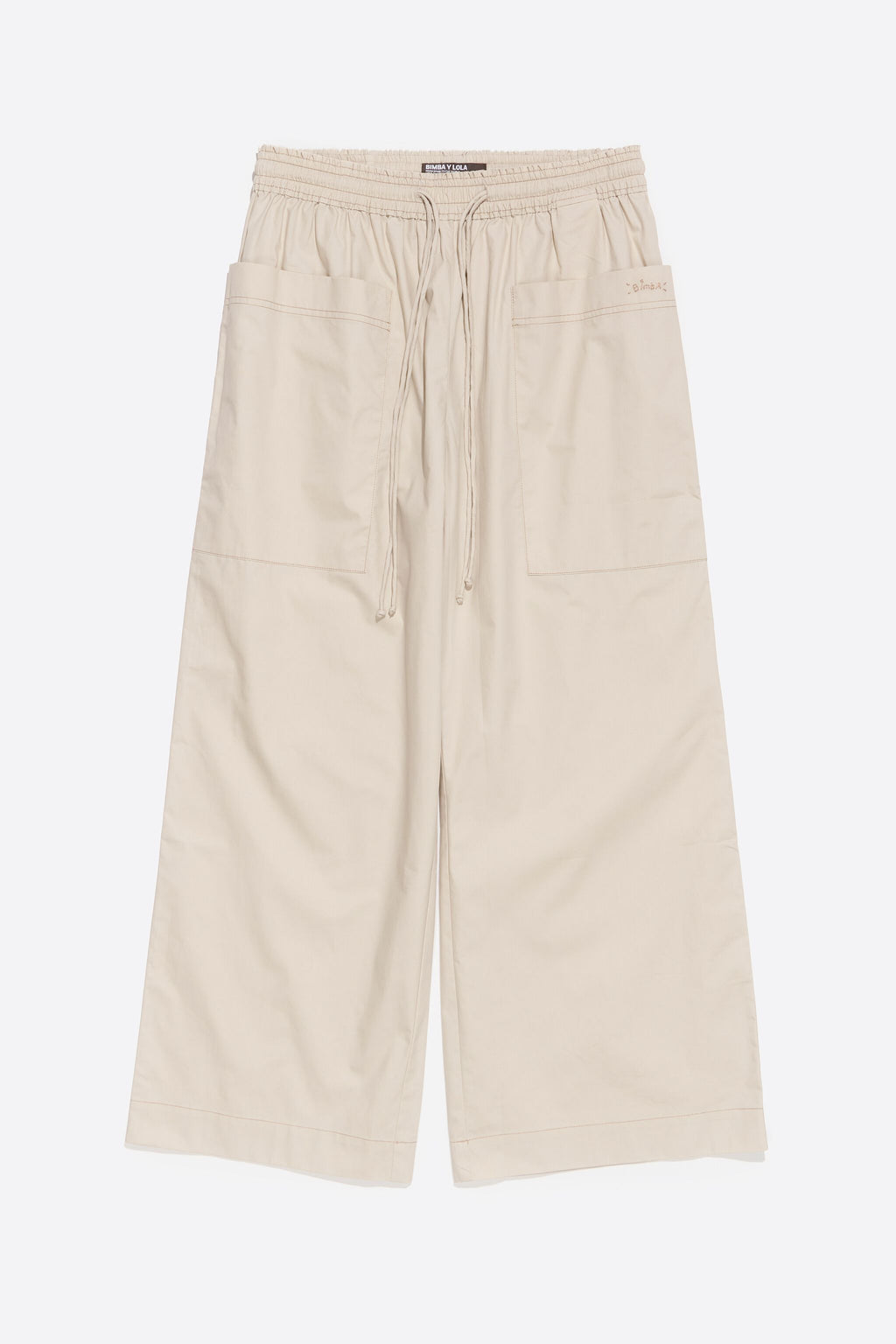 Stone cotton joggers