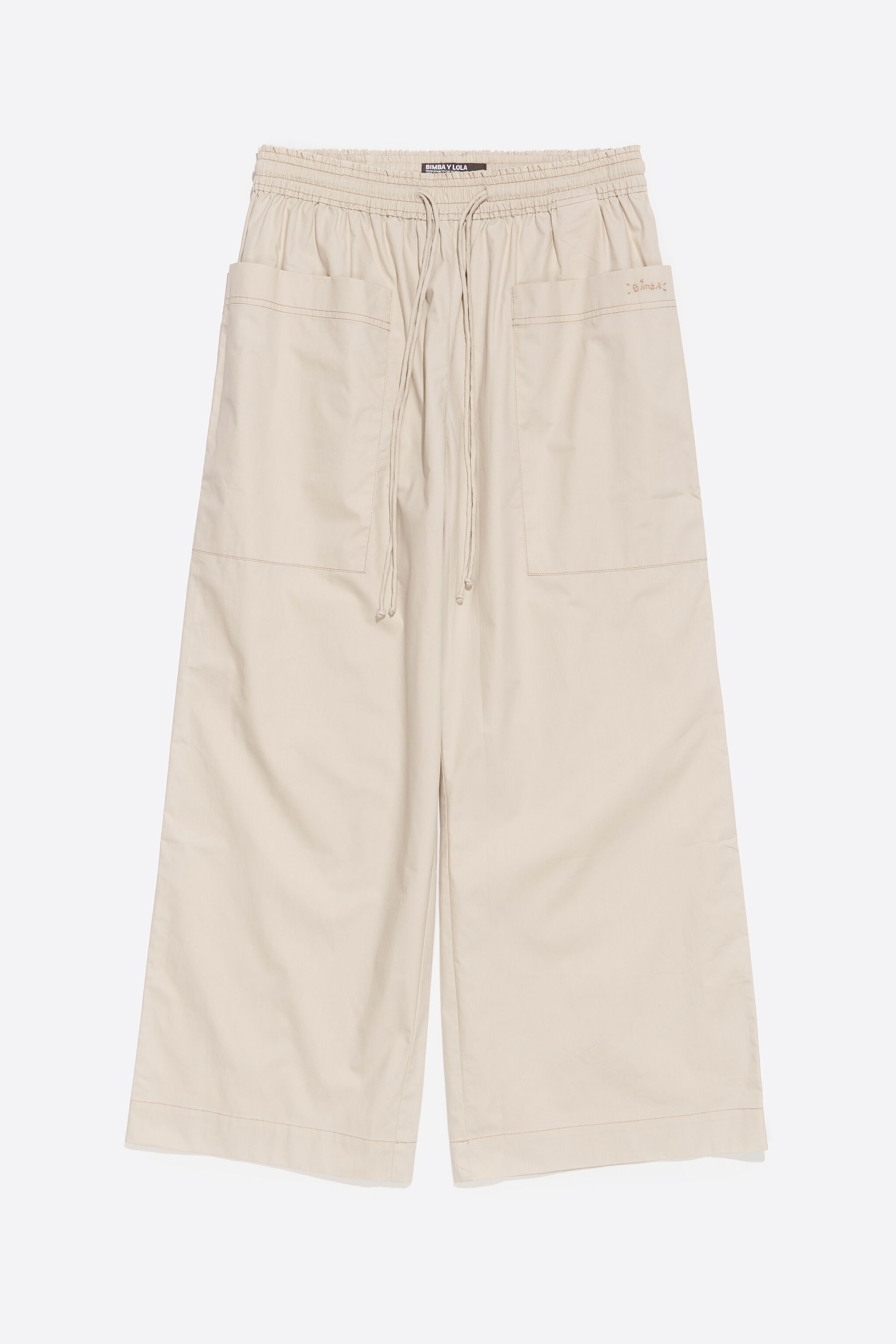 Stone cotton joggers