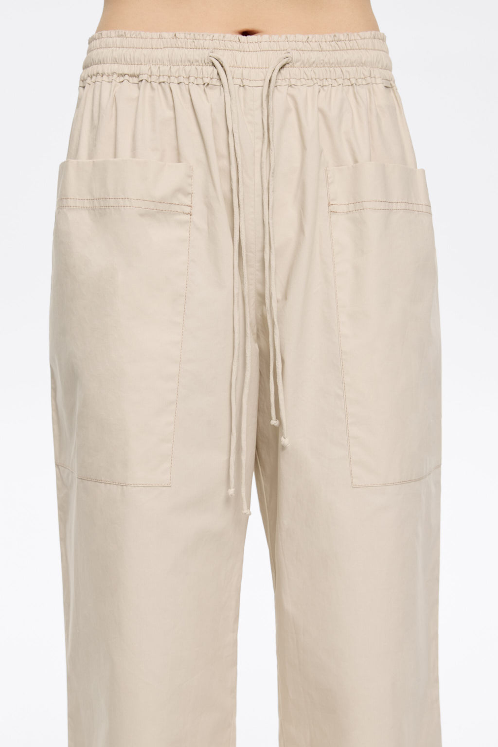 Stone cotton joggers