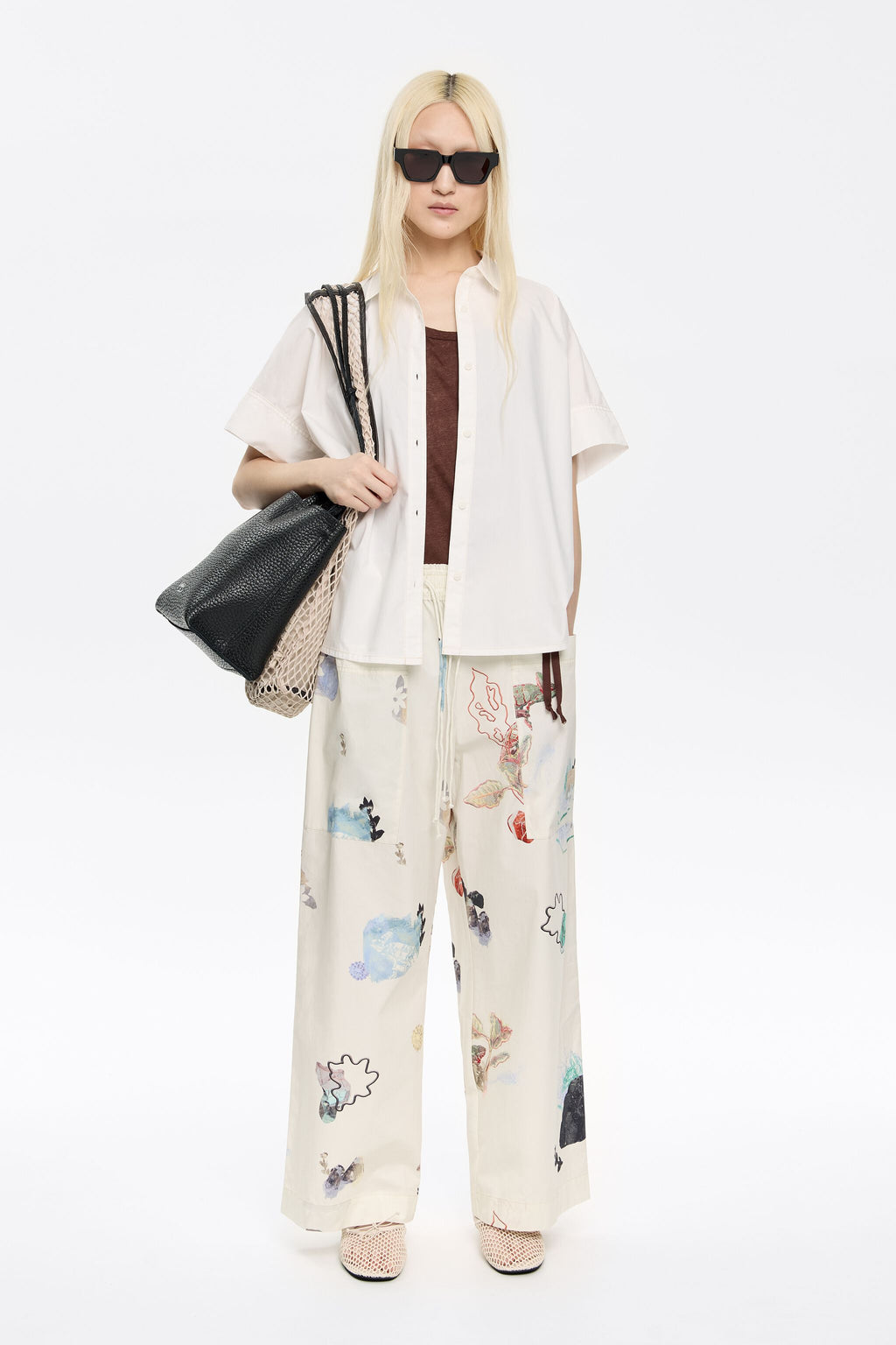 Ivory Chameleon cotton joggers