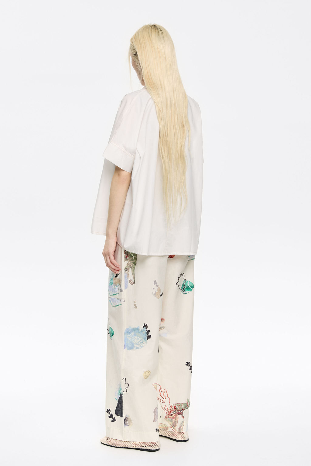 Ivory Chameleon cotton joggers