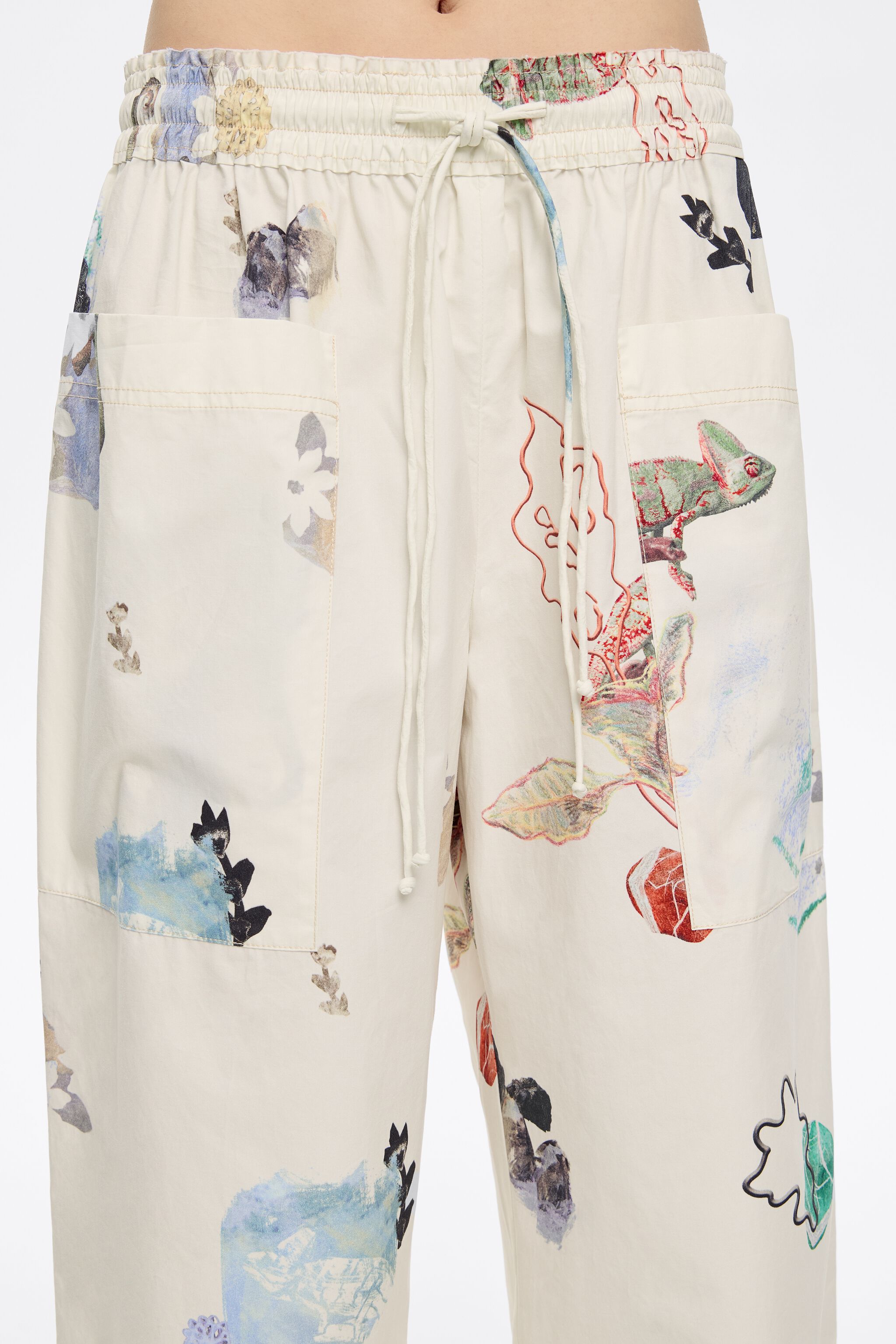 Ivory Chameleon cotton joggers