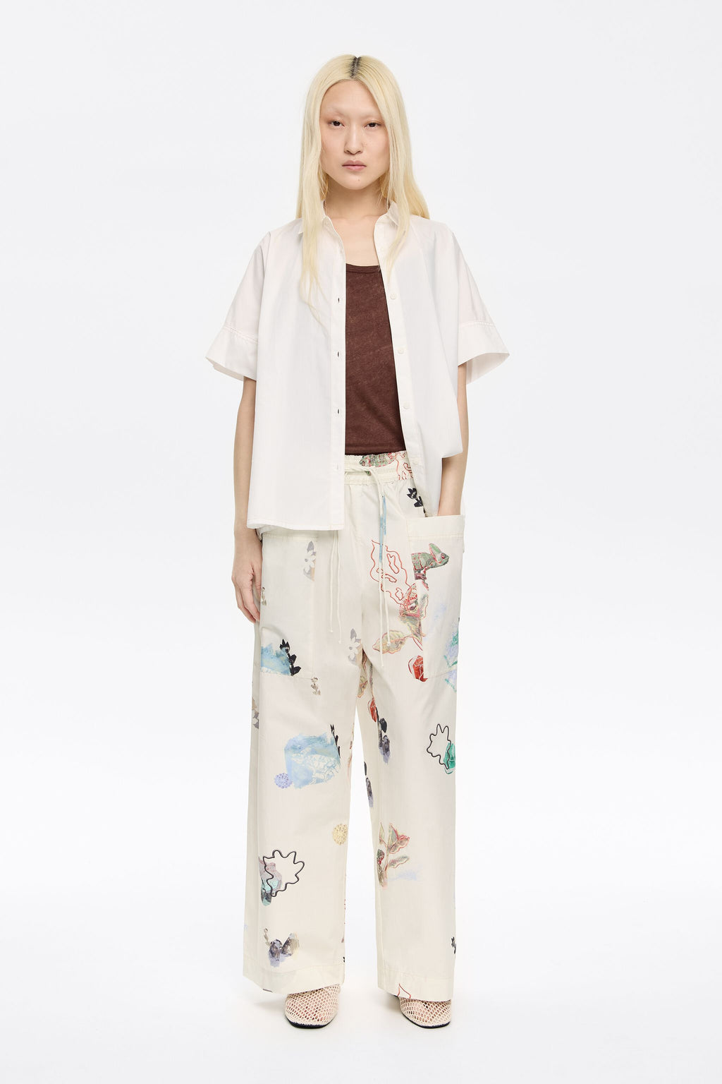 Ivory Chameleon cotton joggers