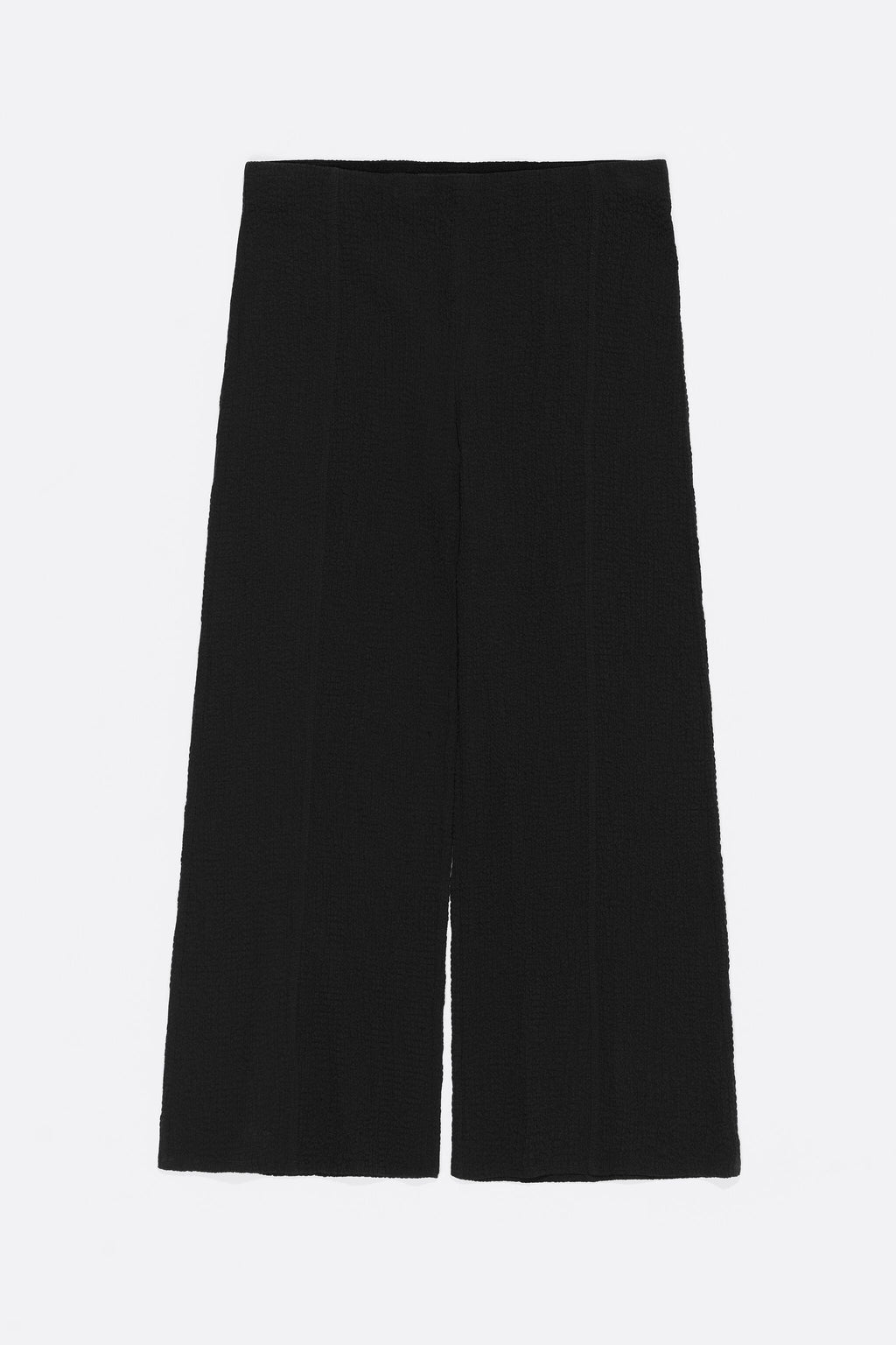 Anthracite ankle-length trousers