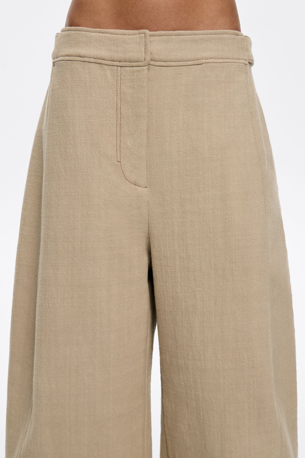 Sand oversize fluid trousers
