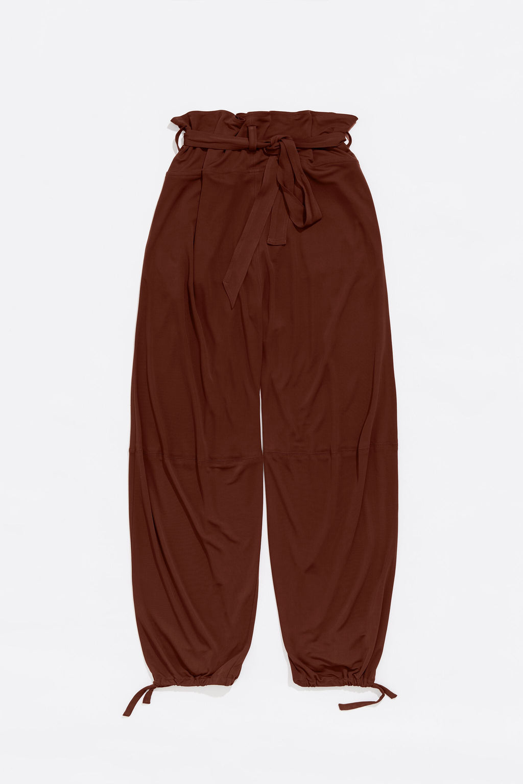 Brown oversize fluid trousers