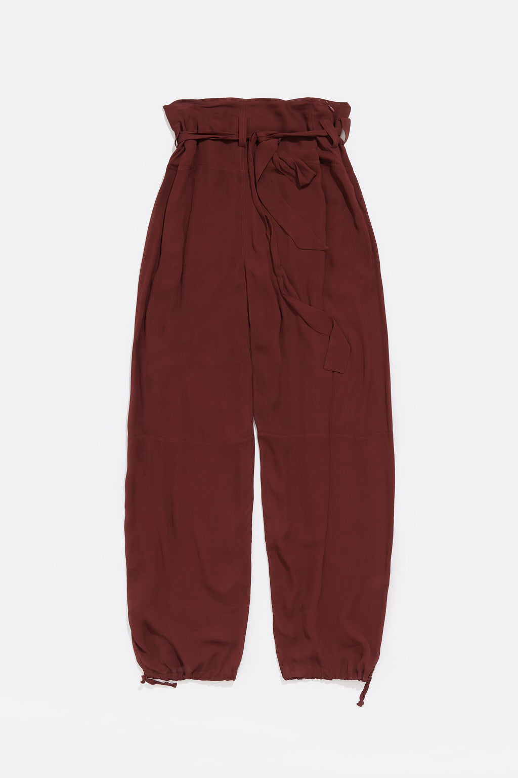 Brown fluid harem trousers