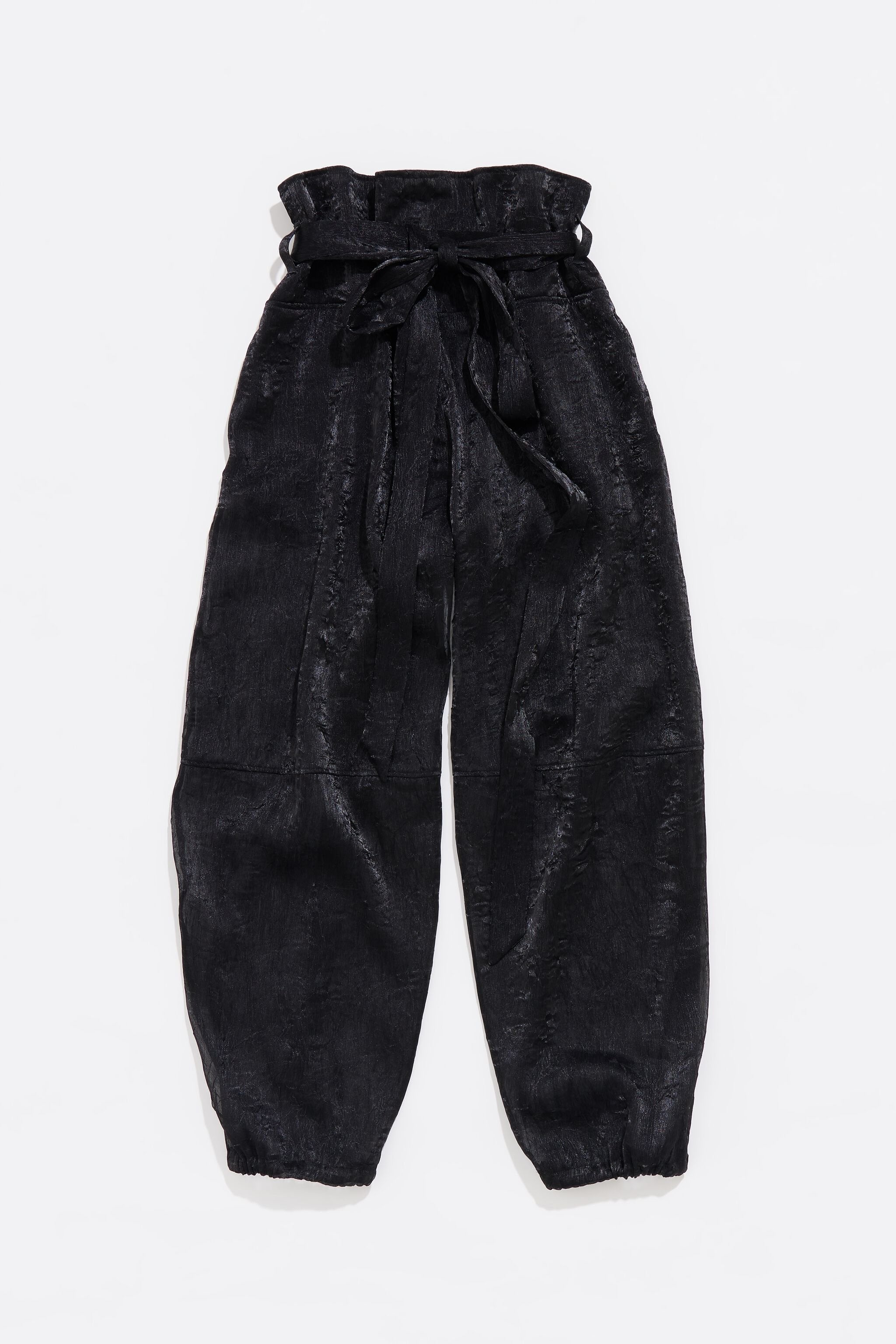 Black fancy harem trousers