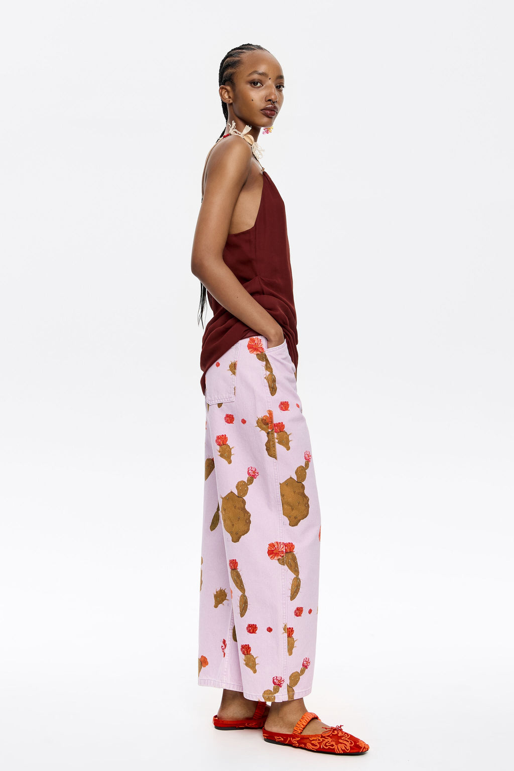 BARREL - Pink Cactus jeans