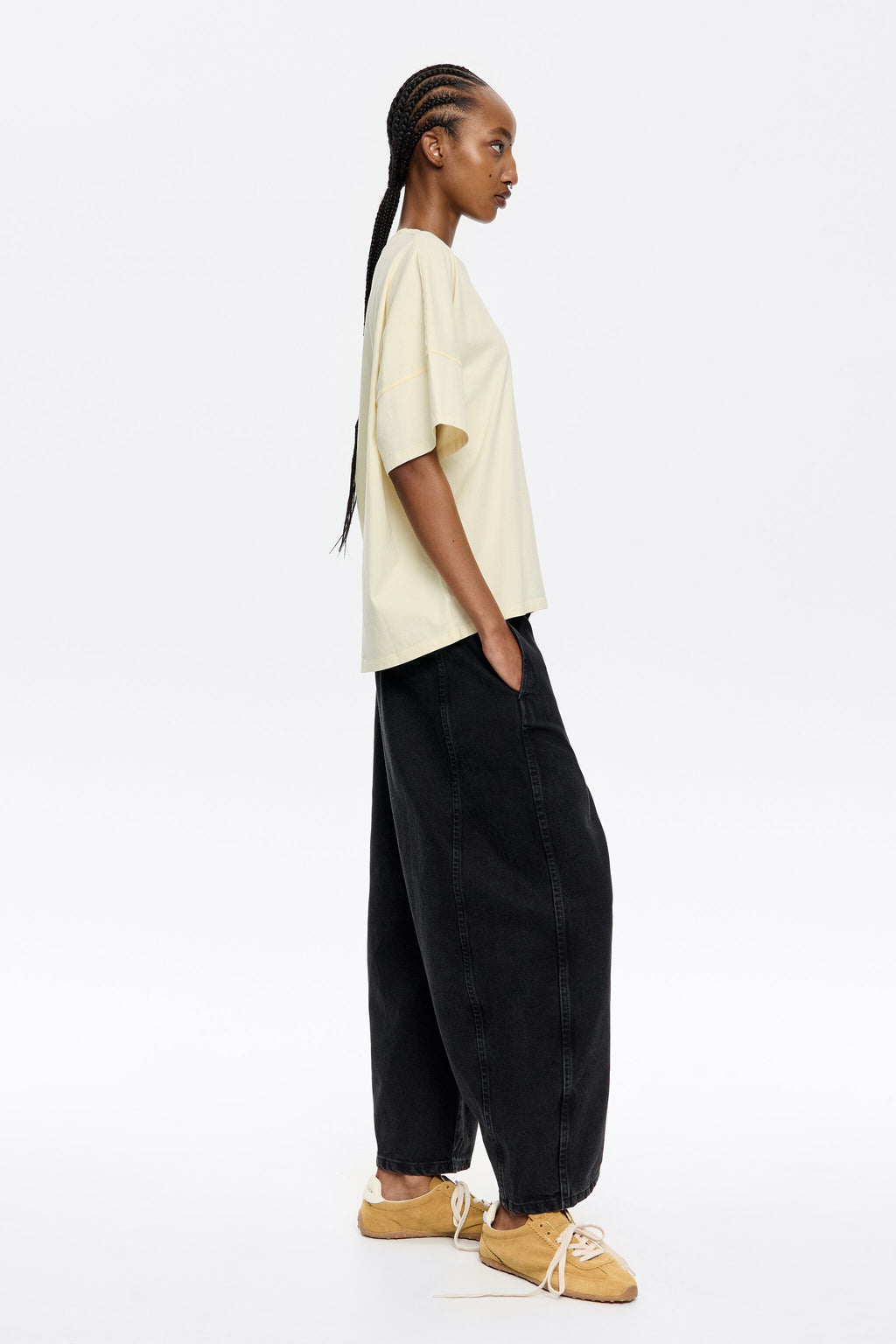 BARREL - Washed black jeans