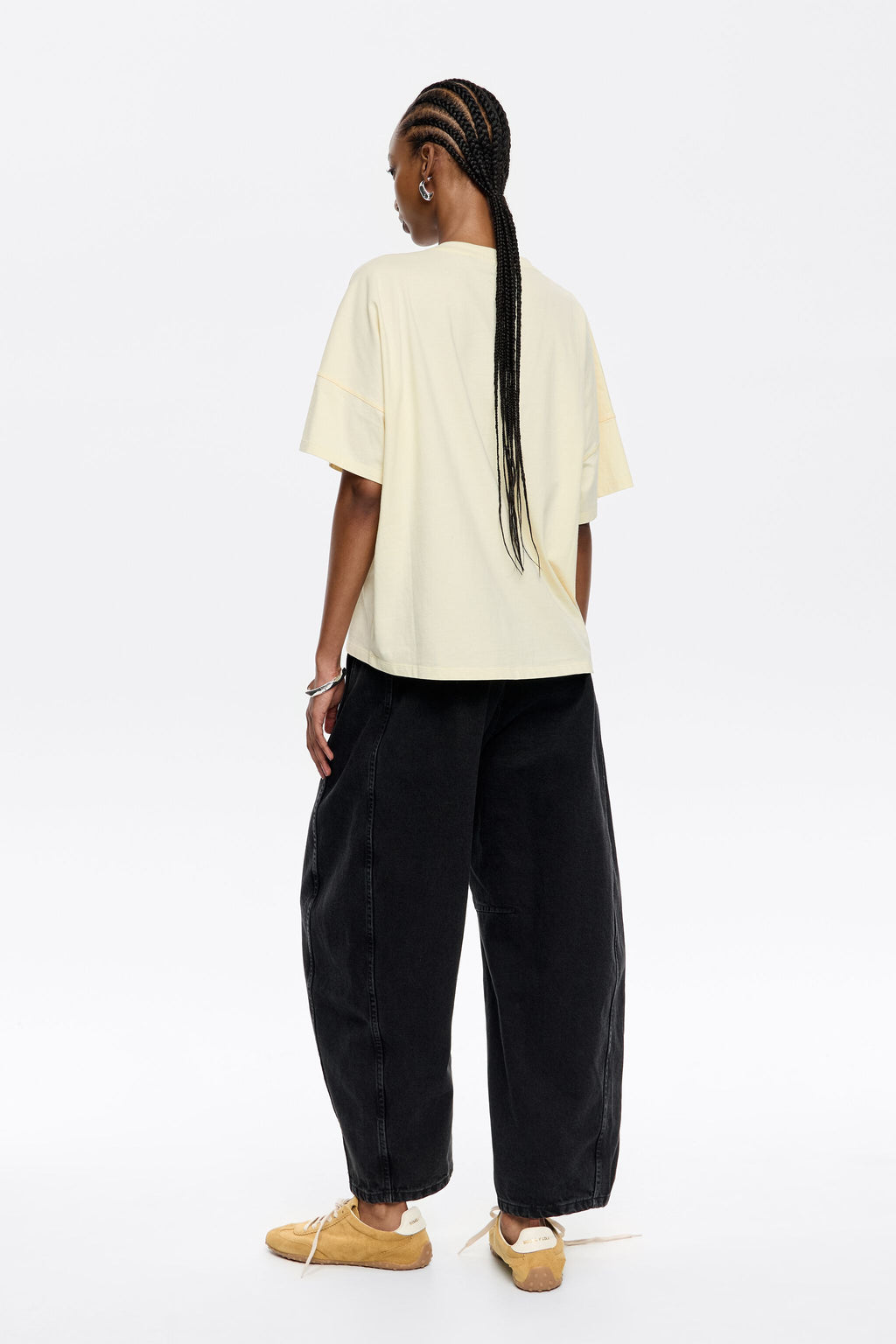 BARREL - Washed black jeans