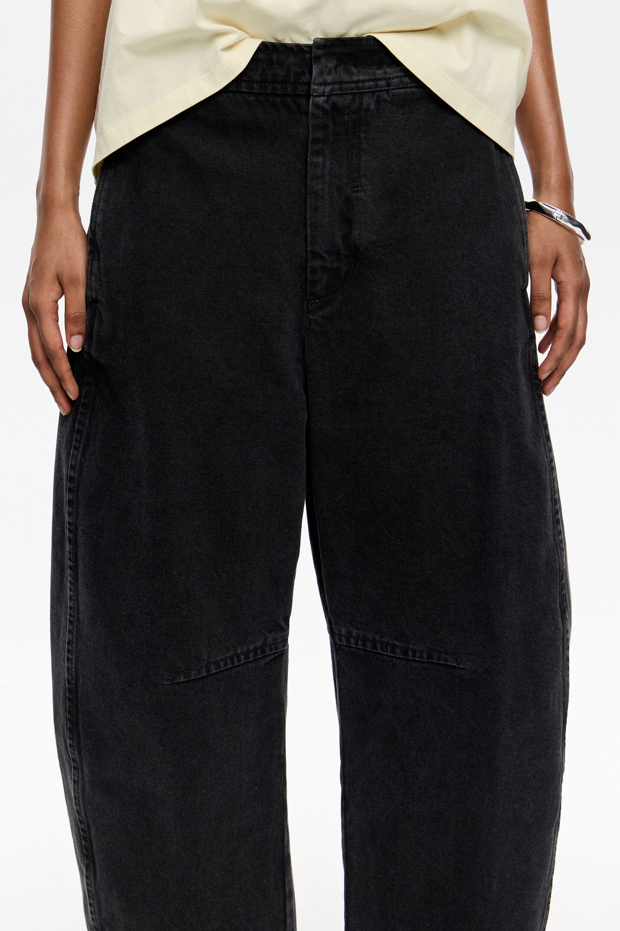 BARREL - Washed black jeans