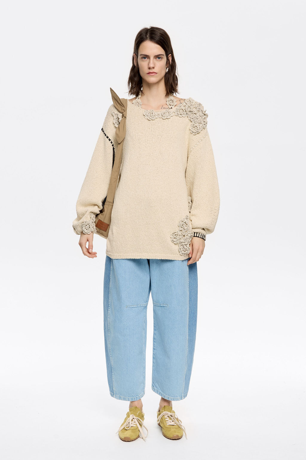 BARREL - Two-tone blue jeans