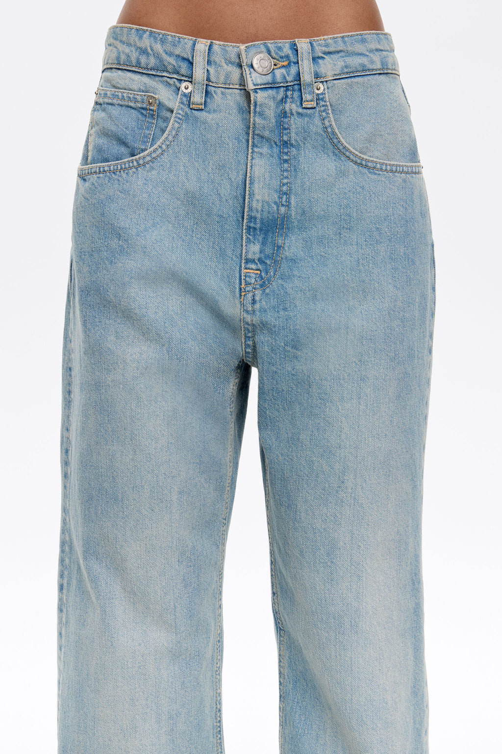 WIDE LEG - Light blue jeans