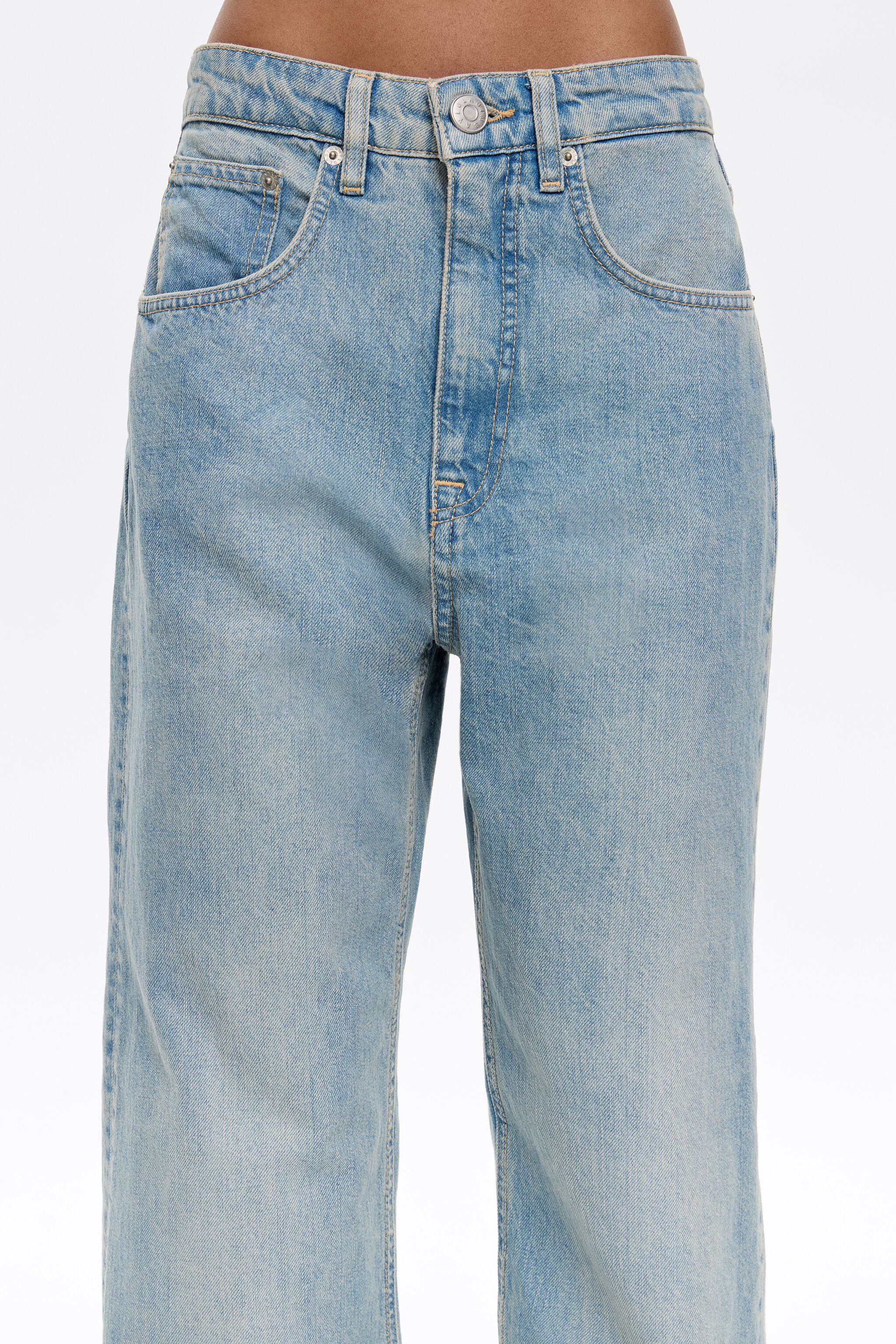 WIDE LEG - Light blue jeans