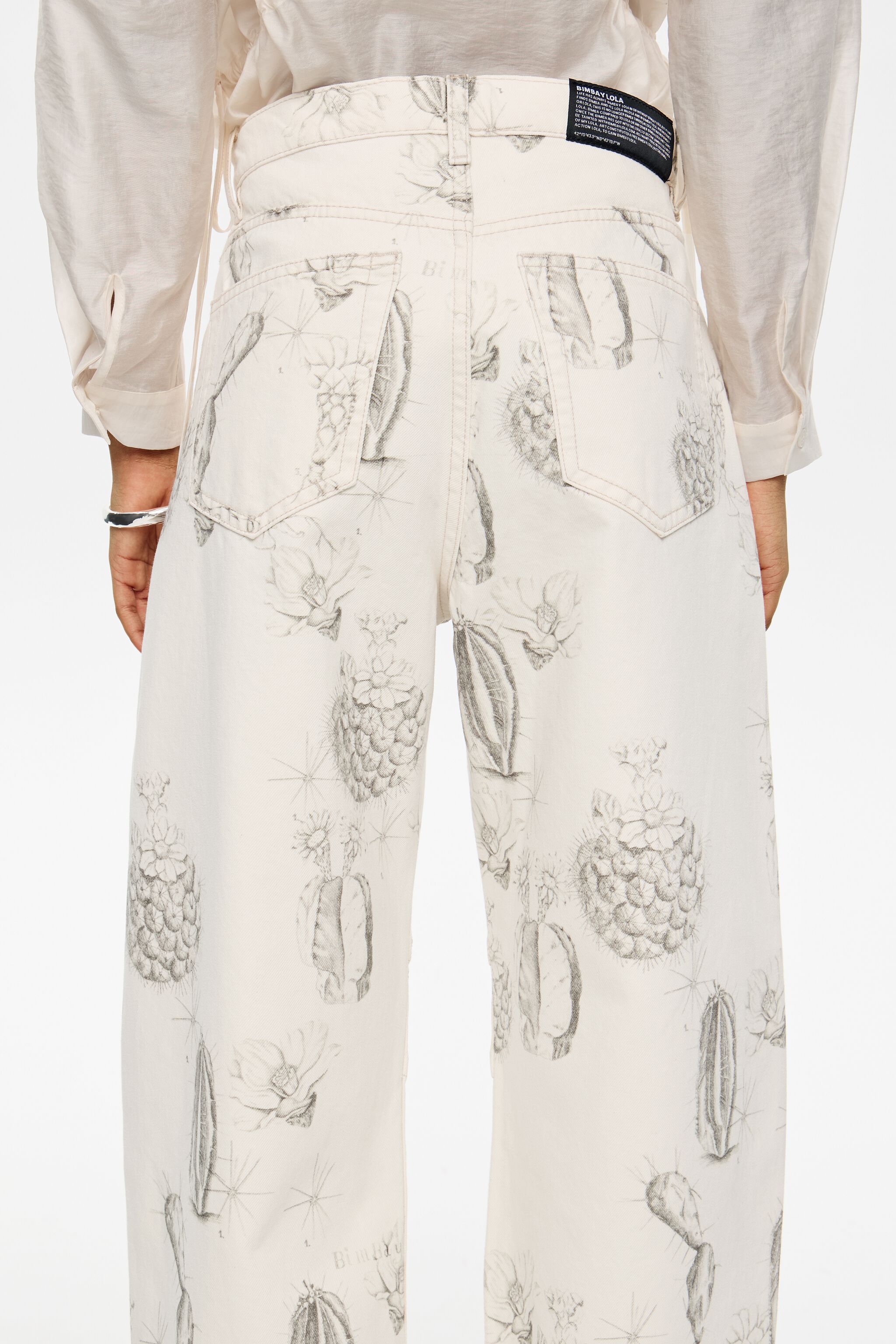 BARREL - White Cactus Lápiz jeans