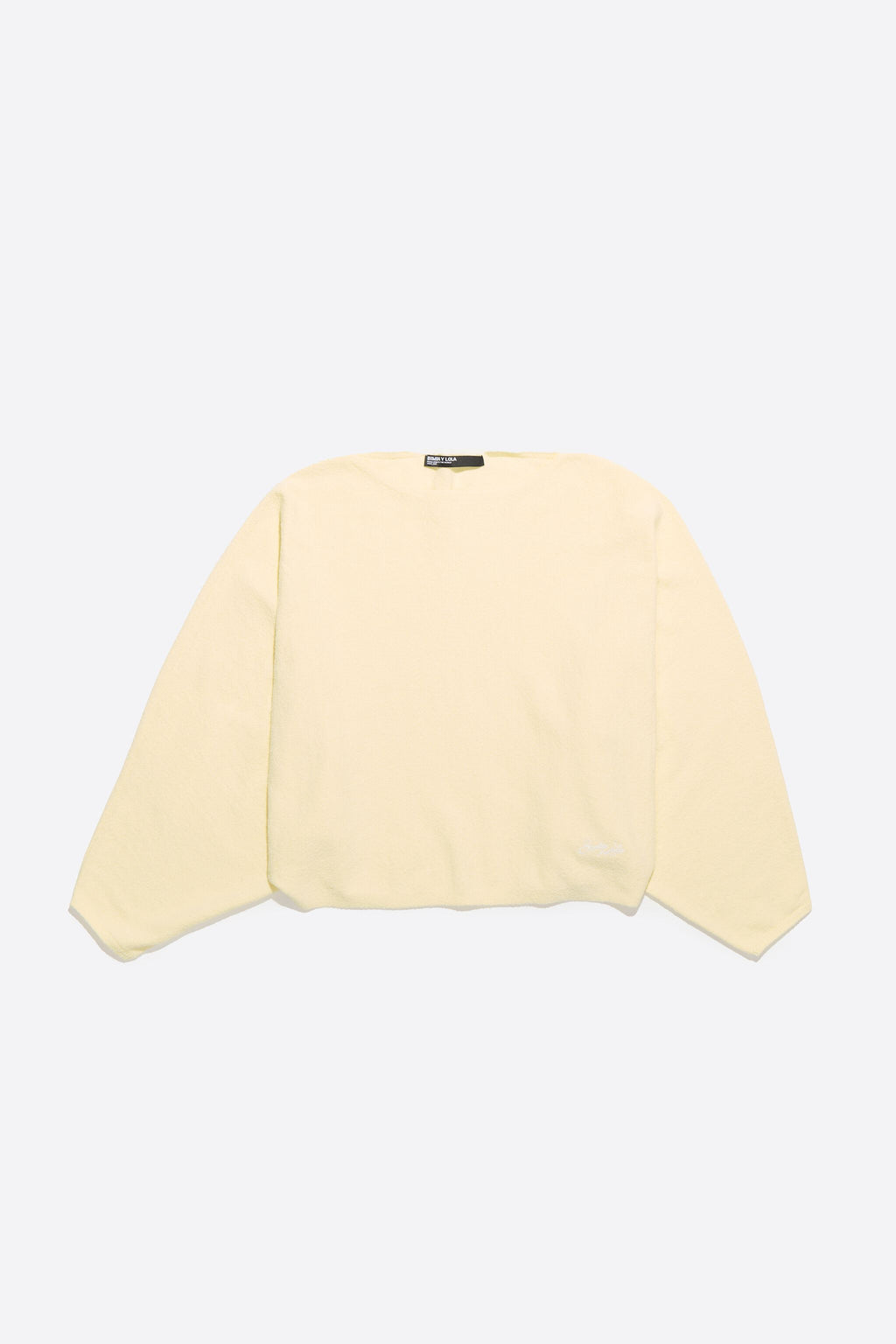 Light yellow batwing sweater