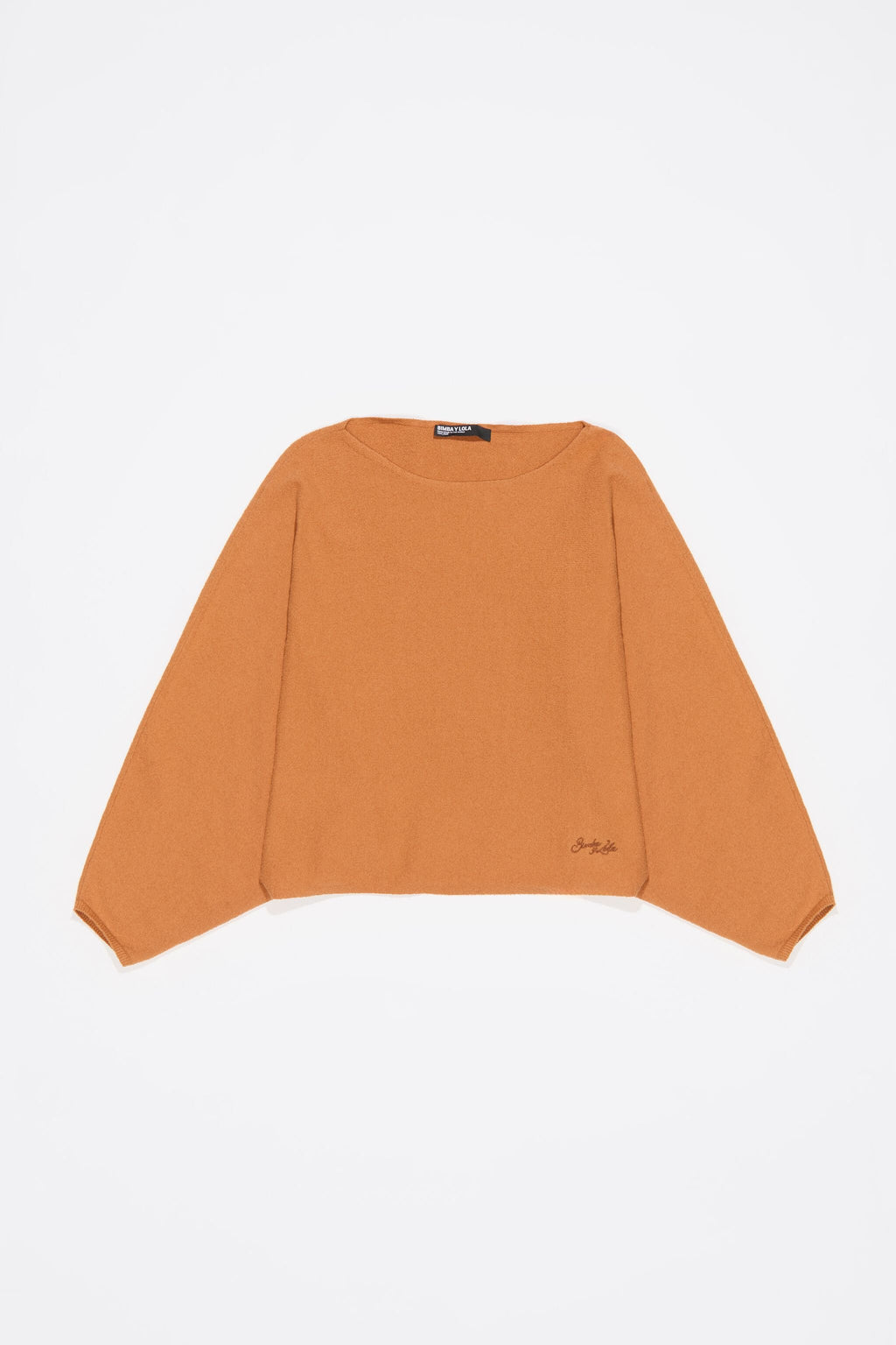 Burnt orange batwing sweater