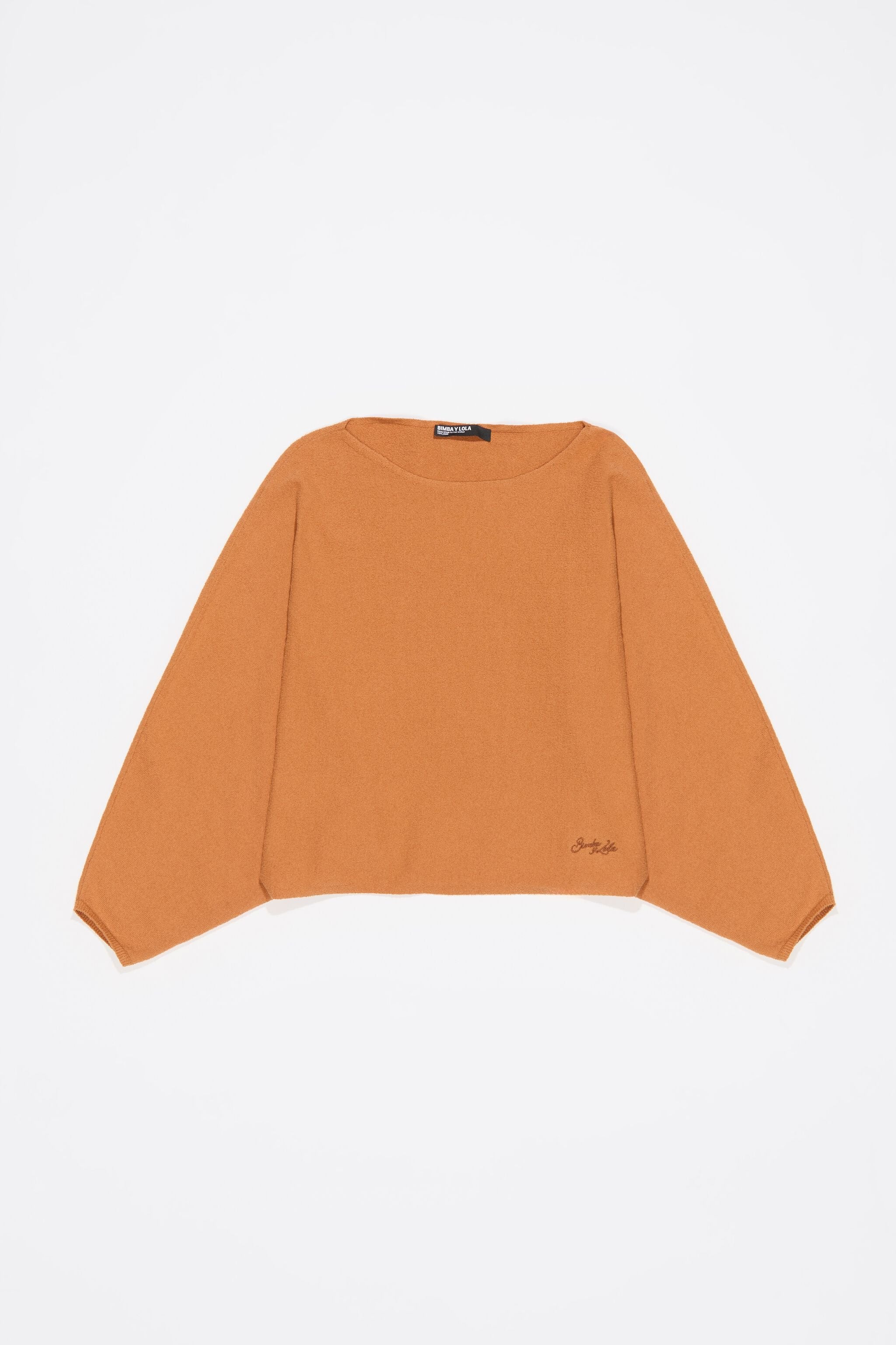 Burnt orange batwing sweater