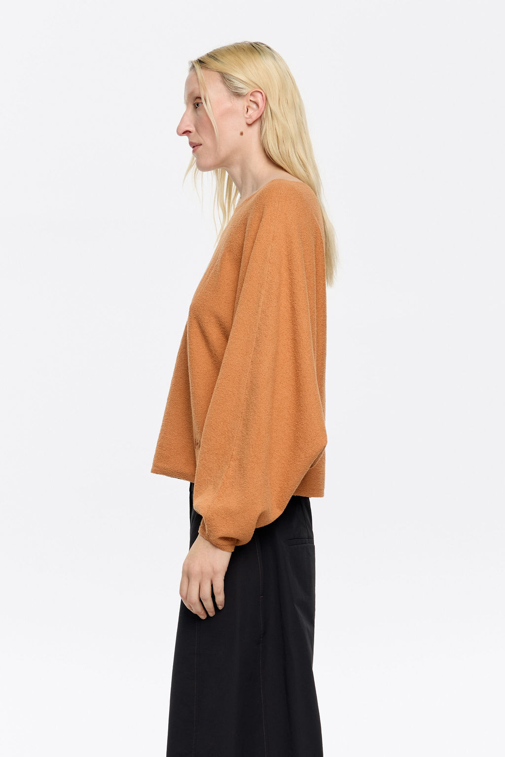 Burnt orange batwing sweater