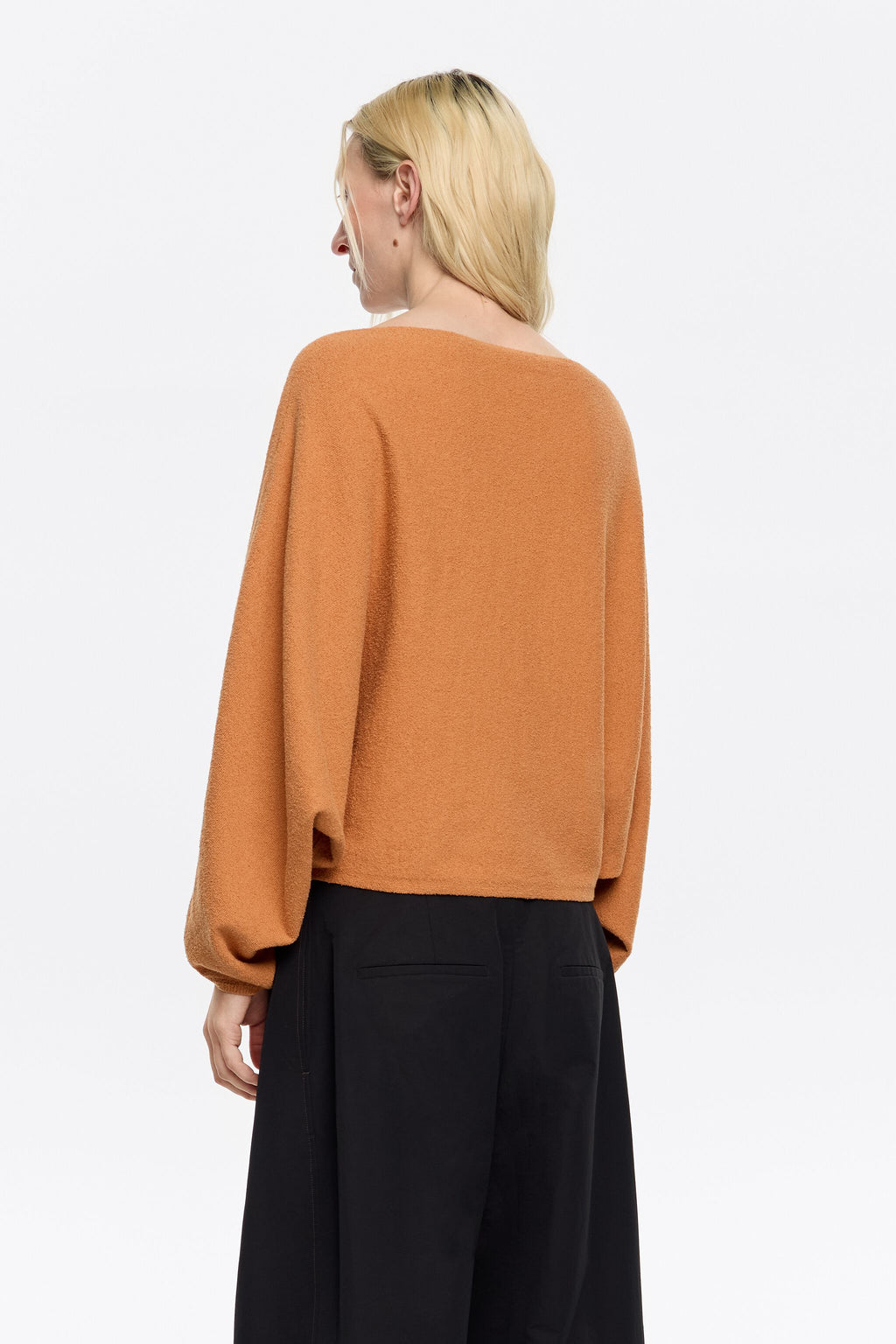 Burnt orange batwing sweater