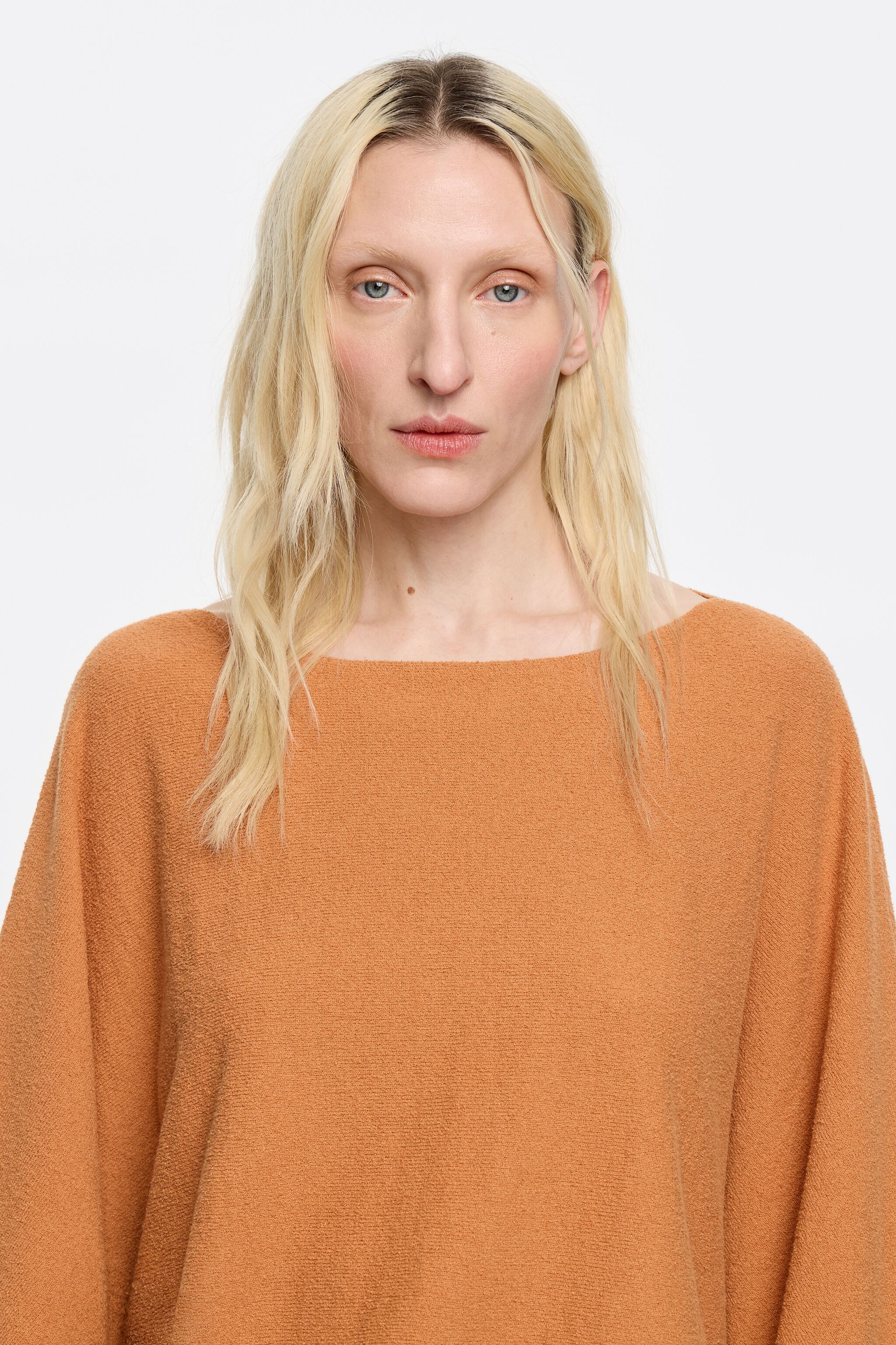 Burnt orange batwing sweater