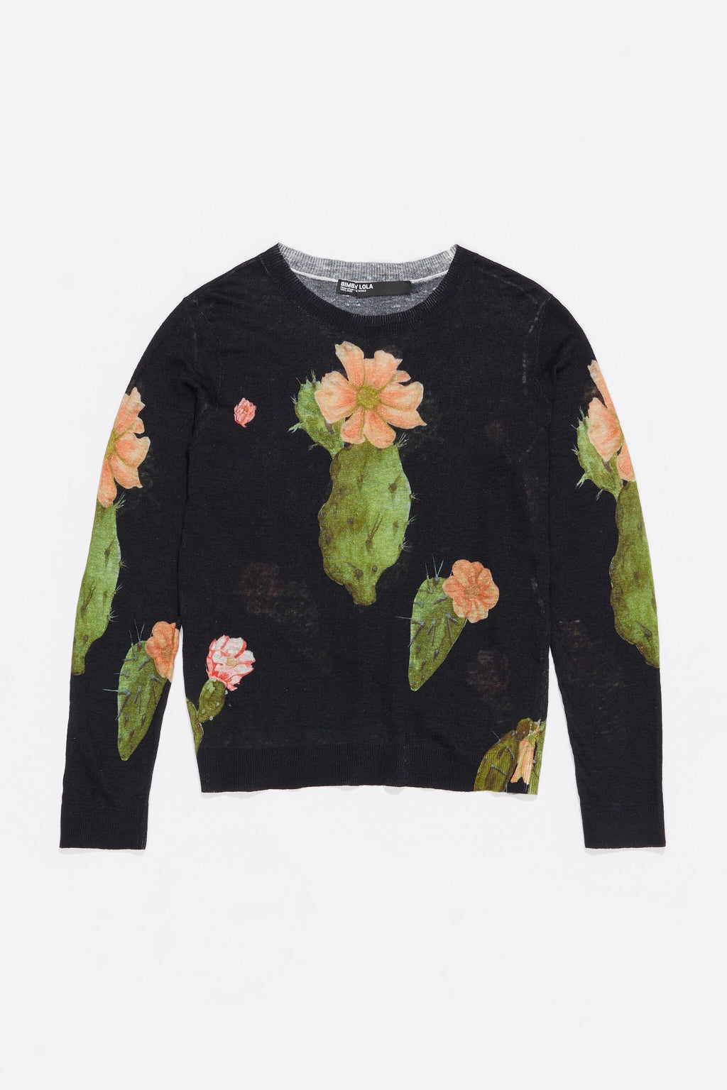 Black Cactus linen straight jumper