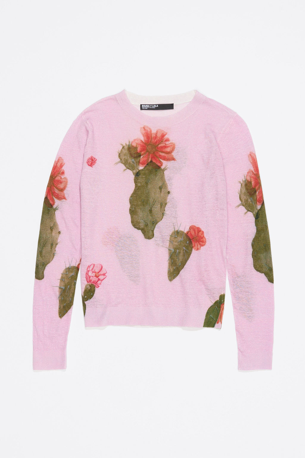 Pink Cactus linen sweater