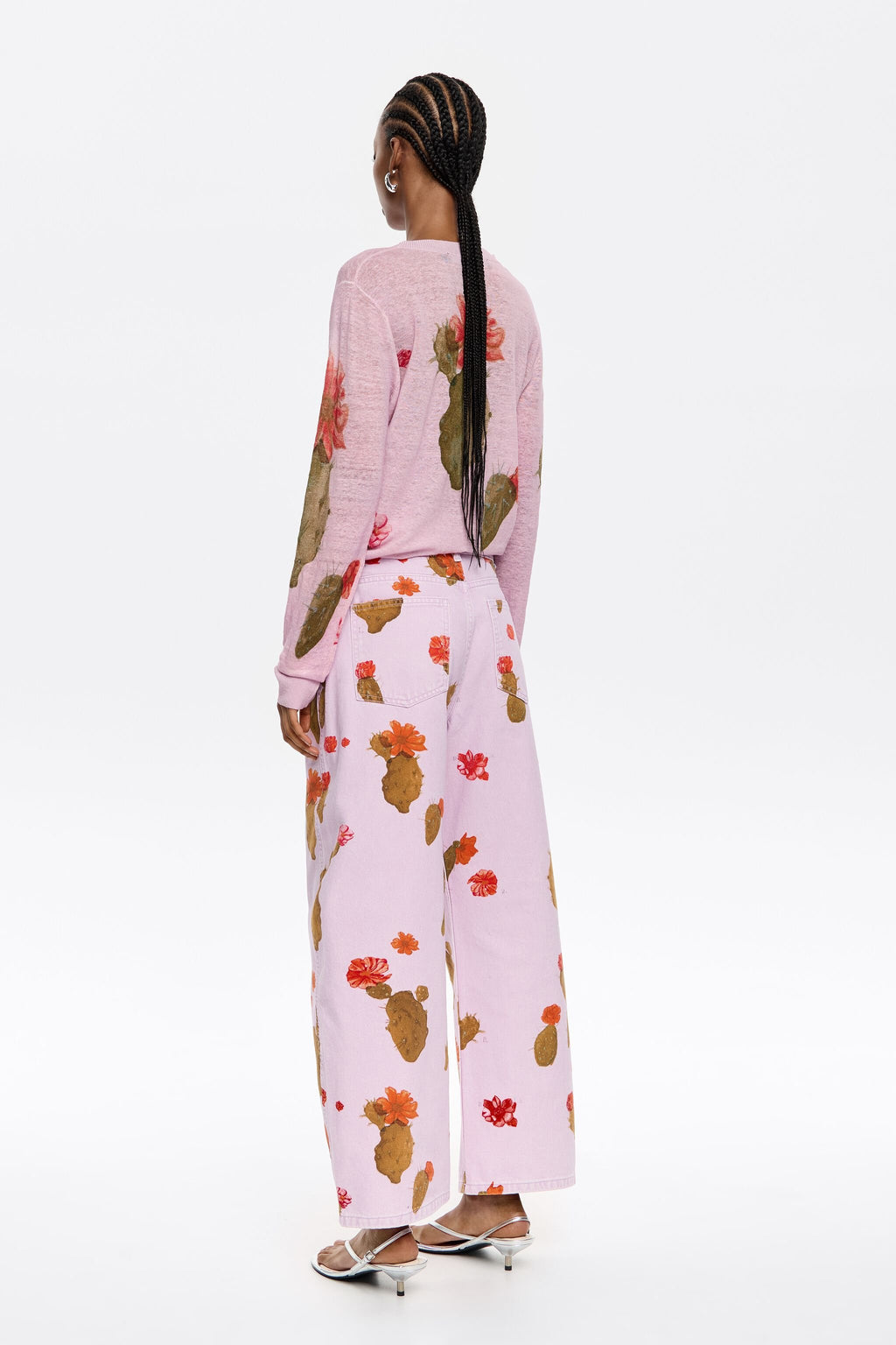 Pink Cactus linen sweater