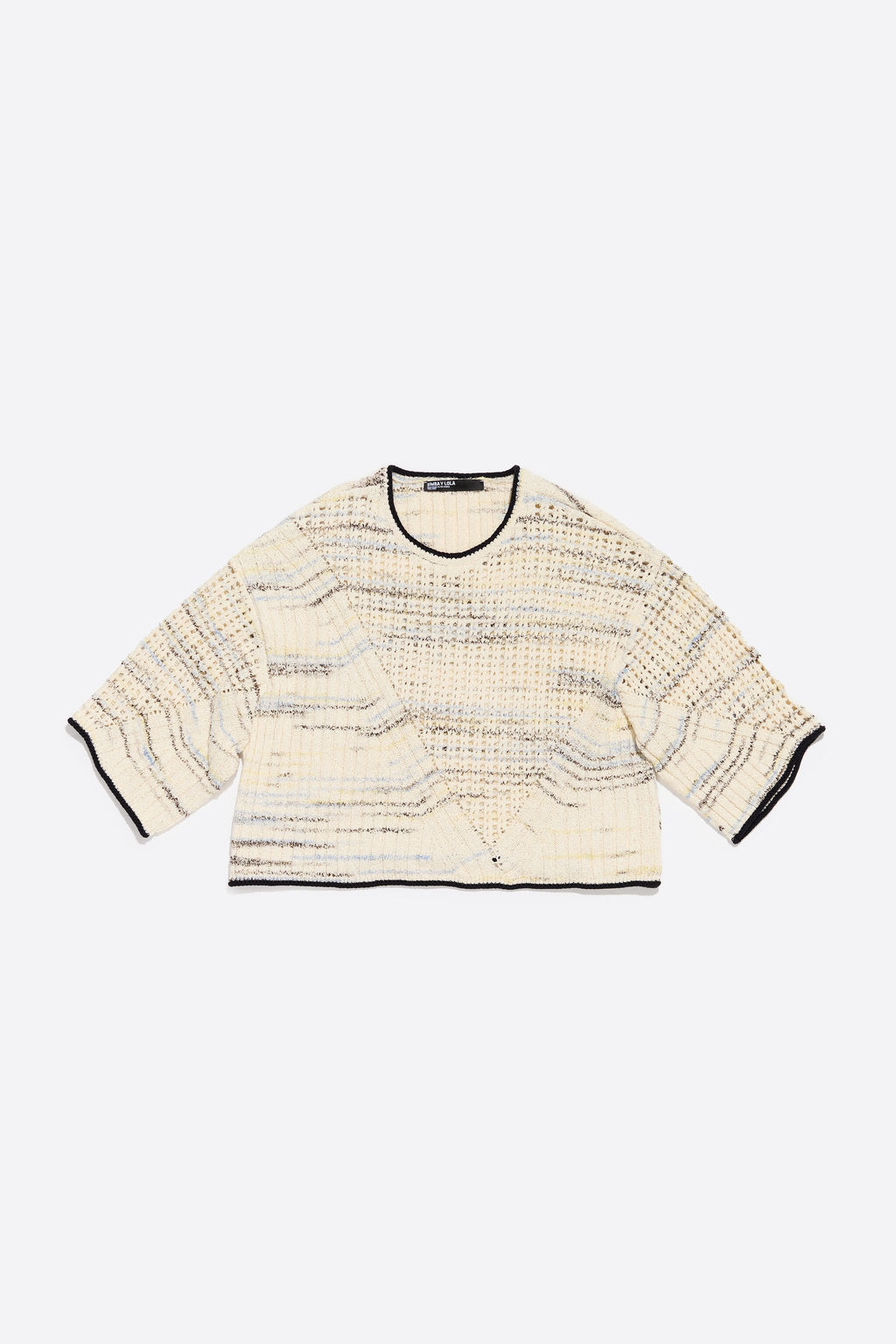 Ivory open-knit sweater