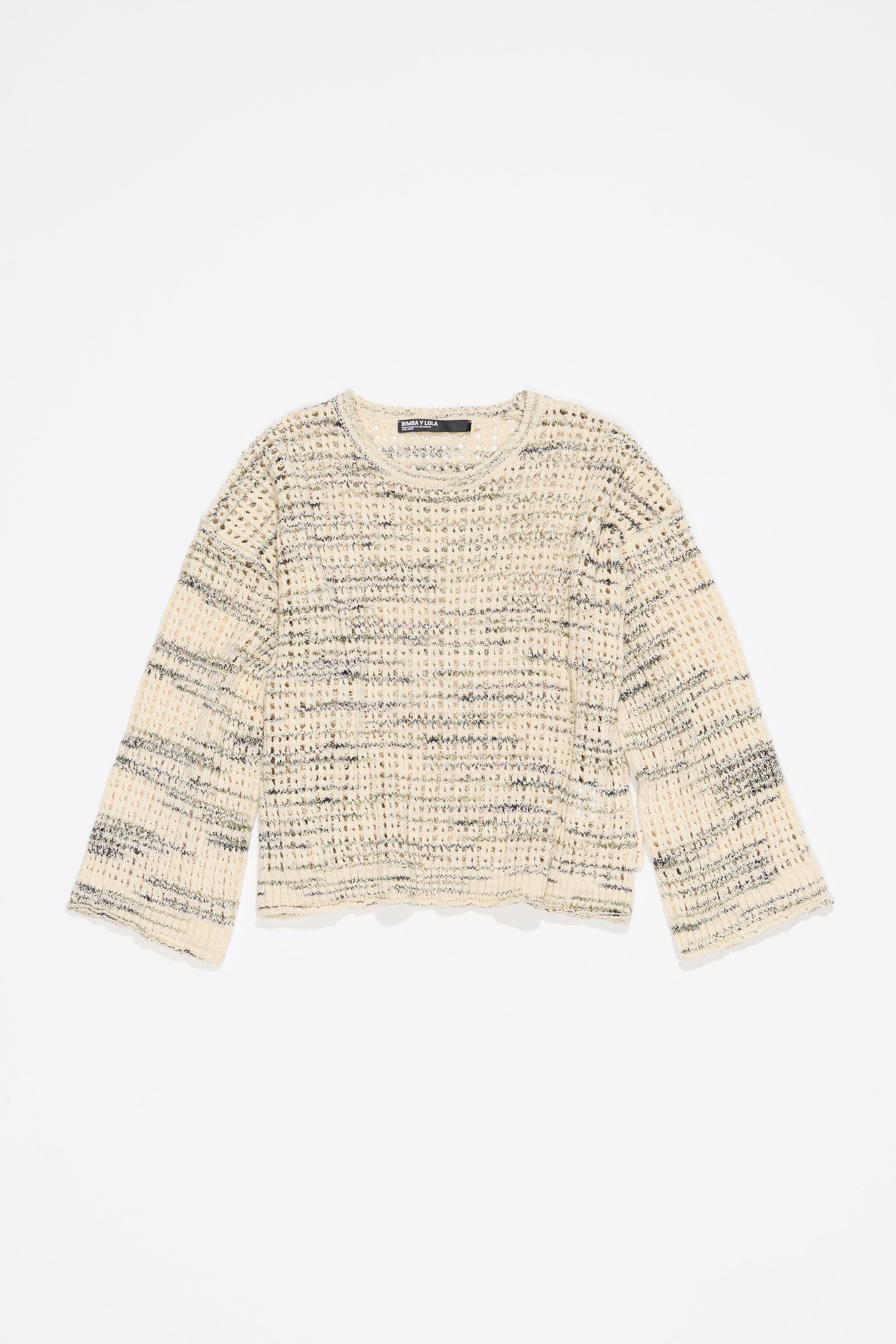 Ivory cotton boxy sweater