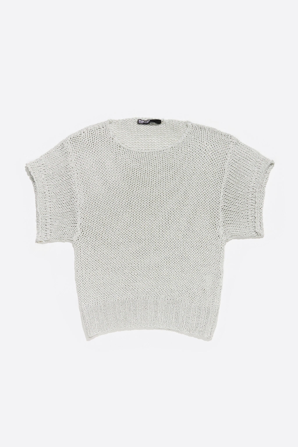 Silver oversize lurex sweater