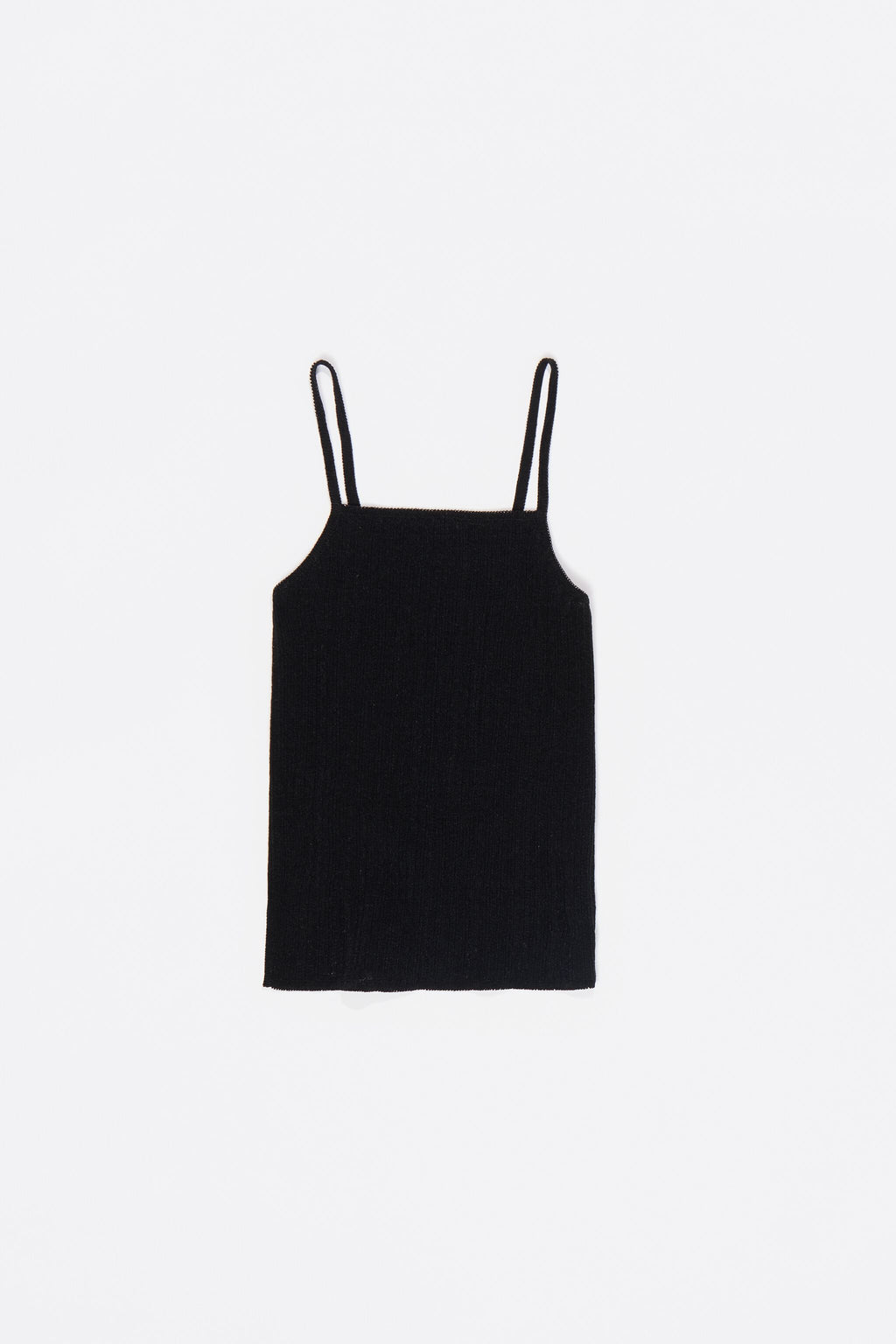 Black open back knit top