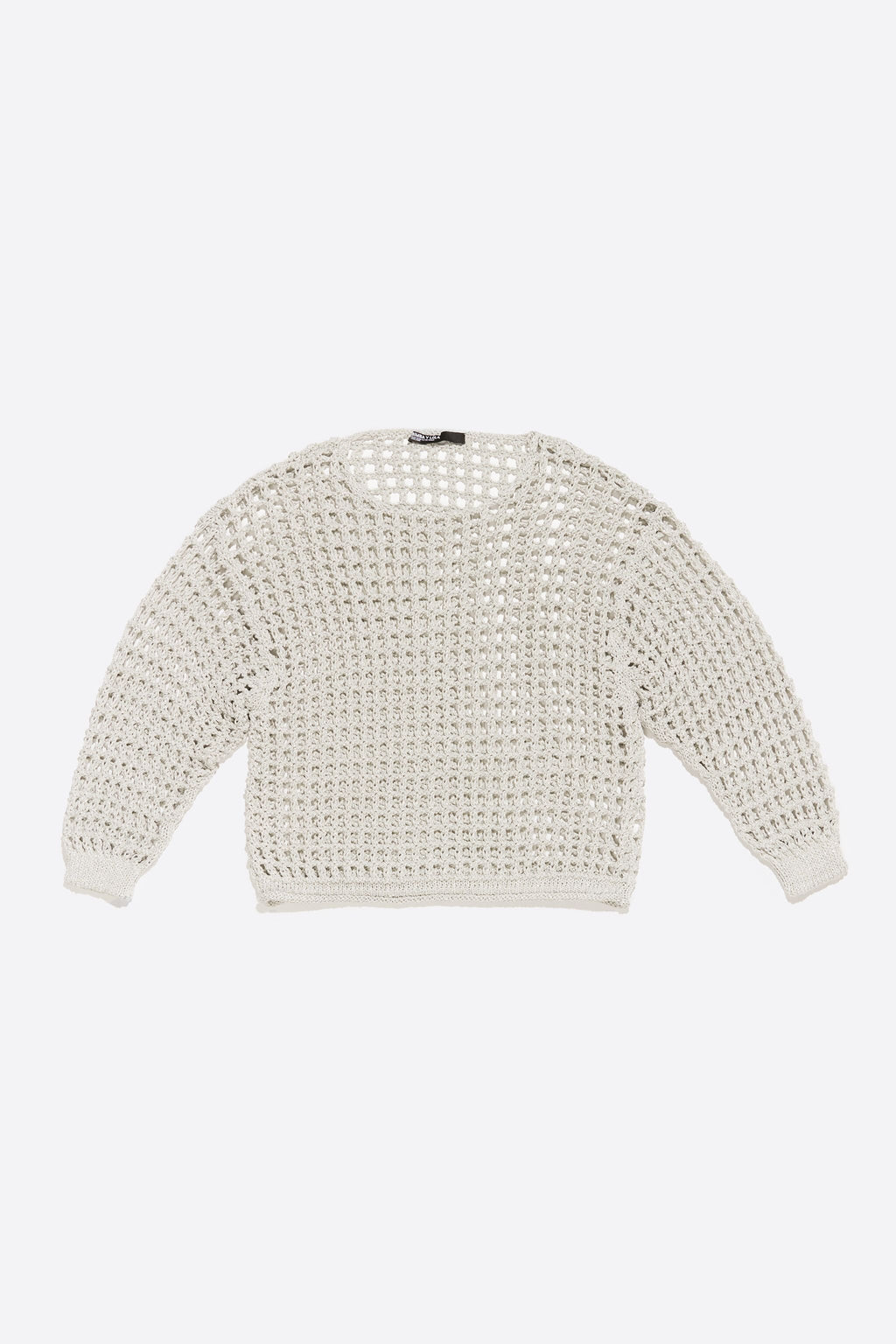 Silver openwork maxi jumper