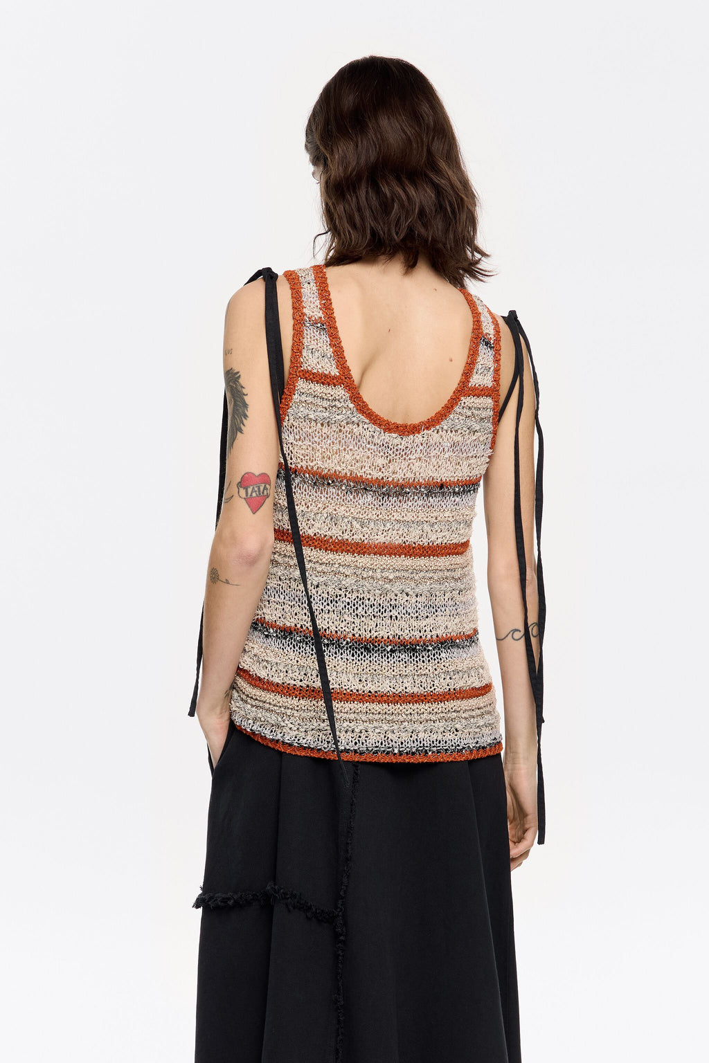 Sand striped top