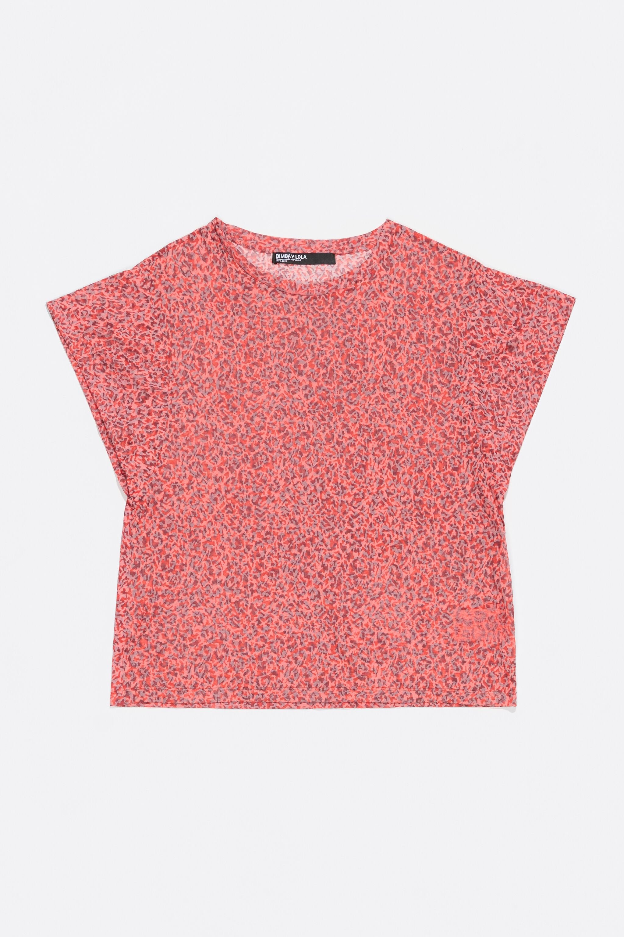 Red Animalspots devoré T-shirt