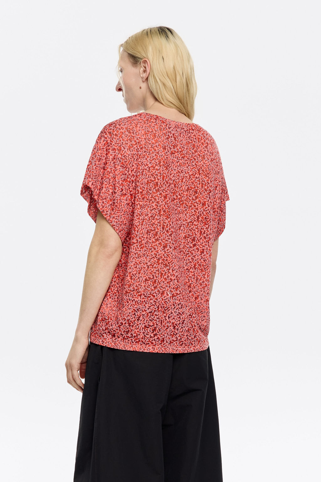 Red Animalspots devoré T-shirt
