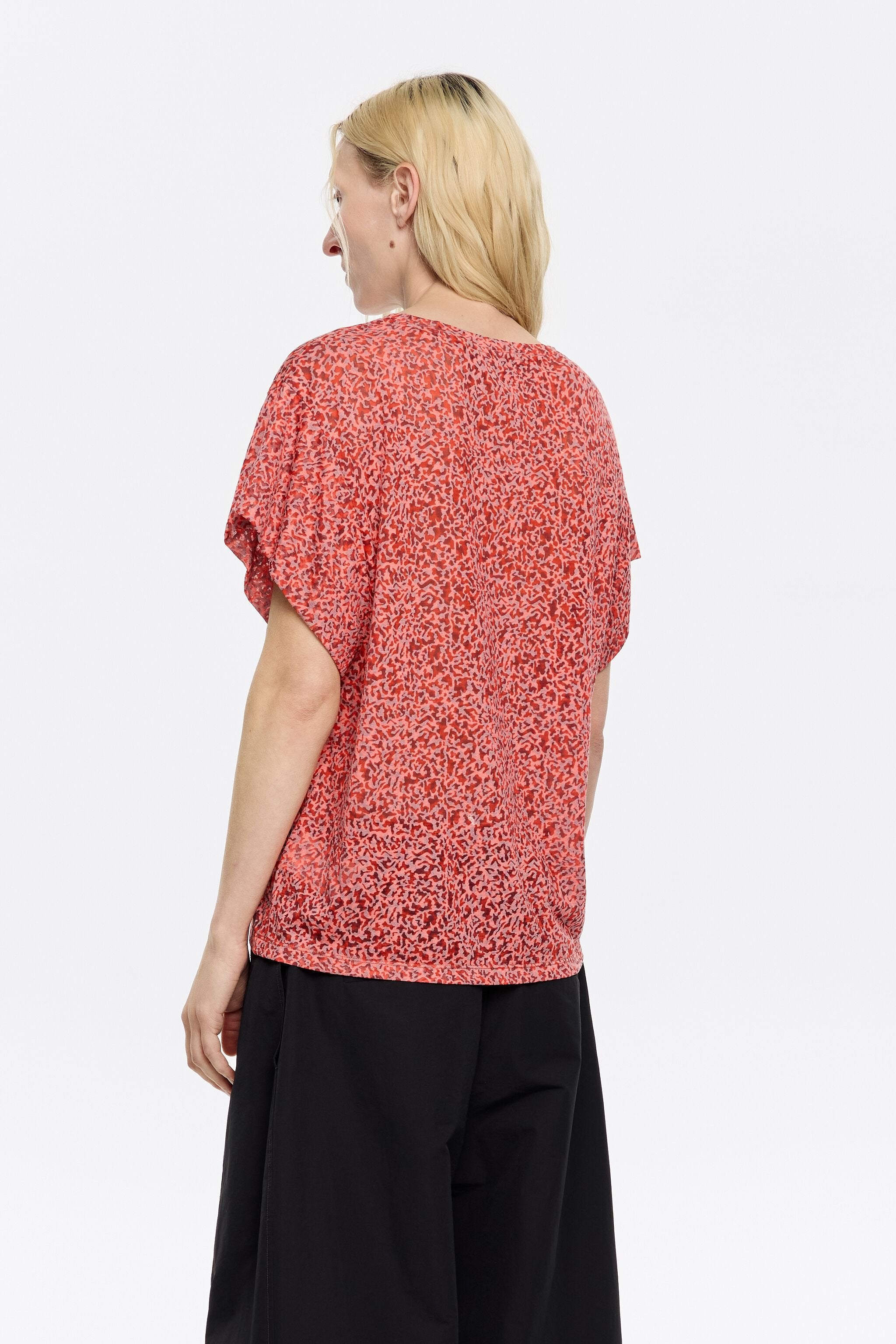 Red Animalspots devoré T-shirt