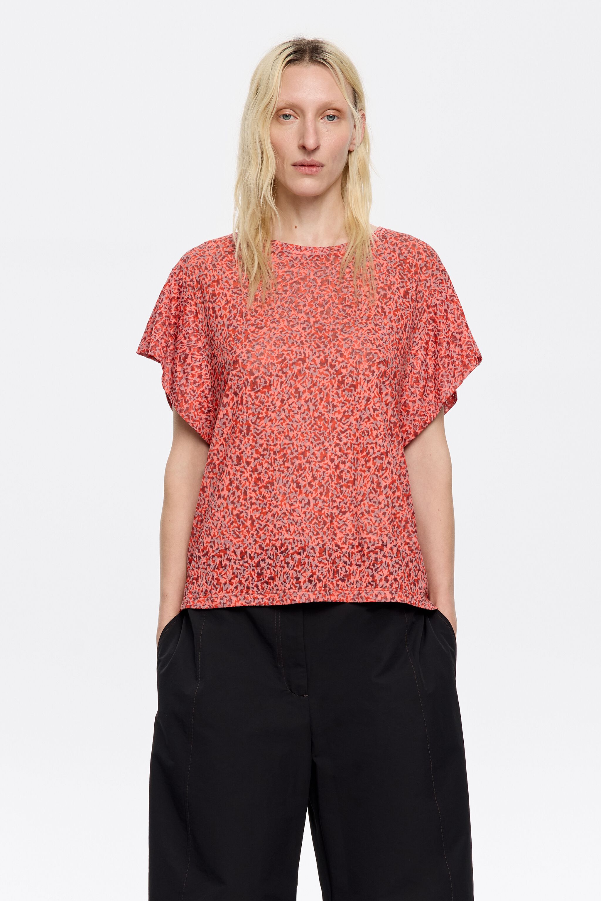 Red Animalspots devoré T-shirt