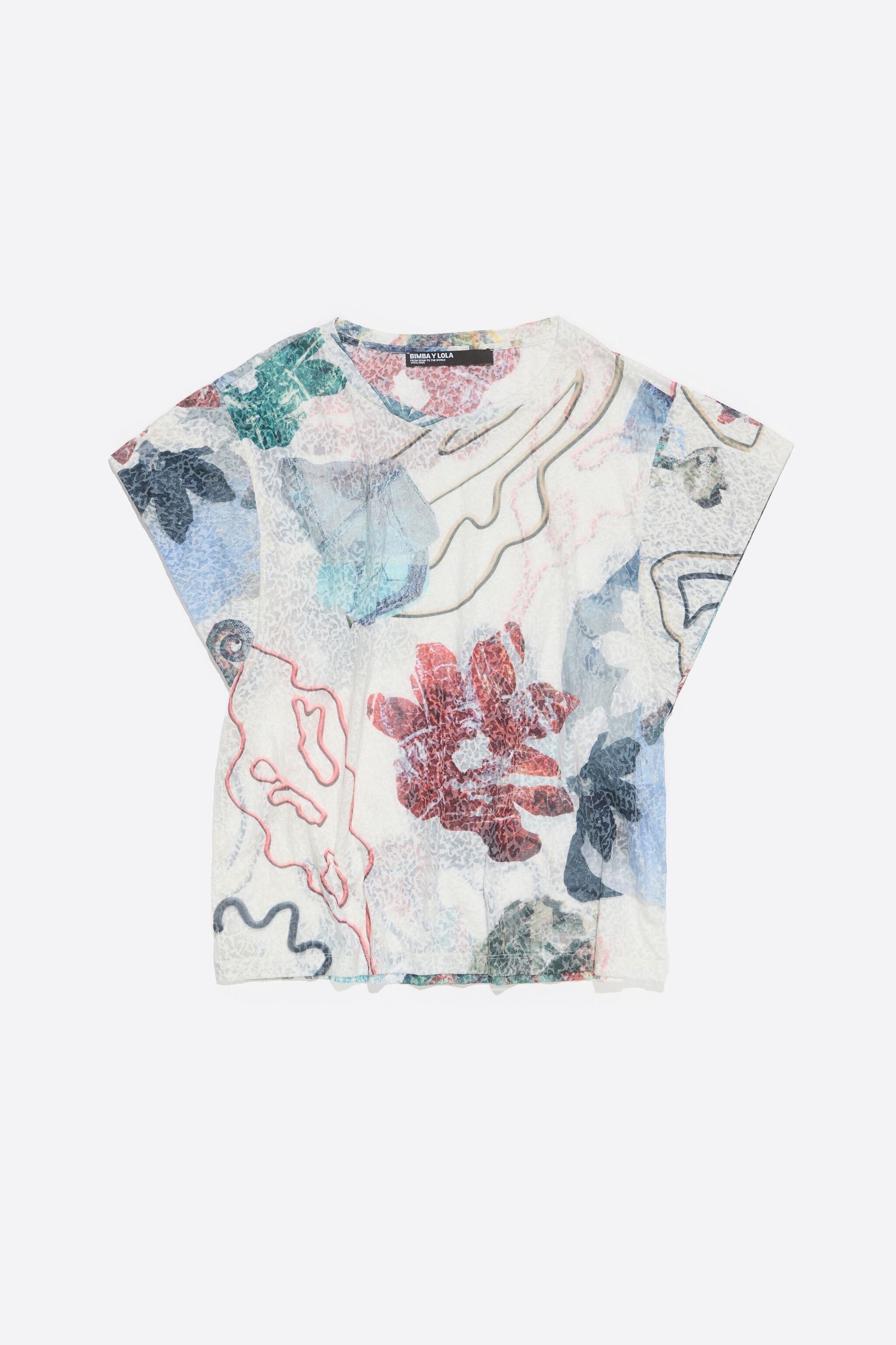 Ivory Chameleon devoré T-shirt