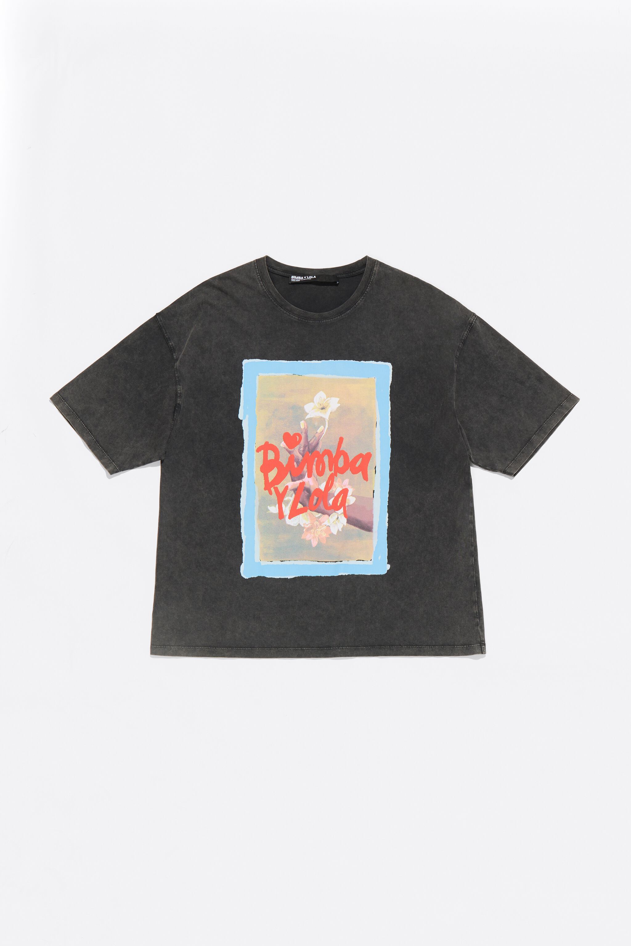 Oversize black logo T-shirt