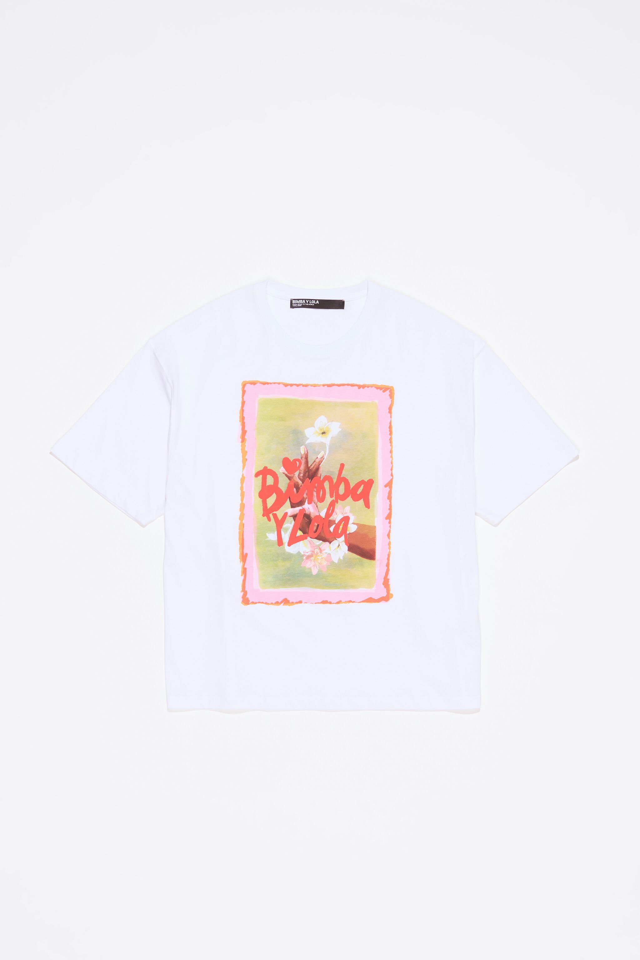 White oversize logo T-shirt