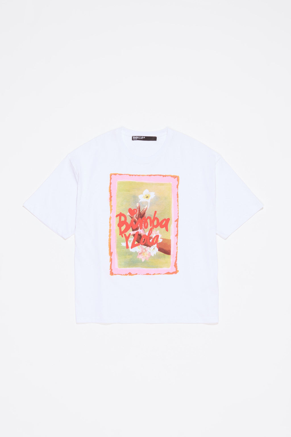 White oversize logo T-shirt
