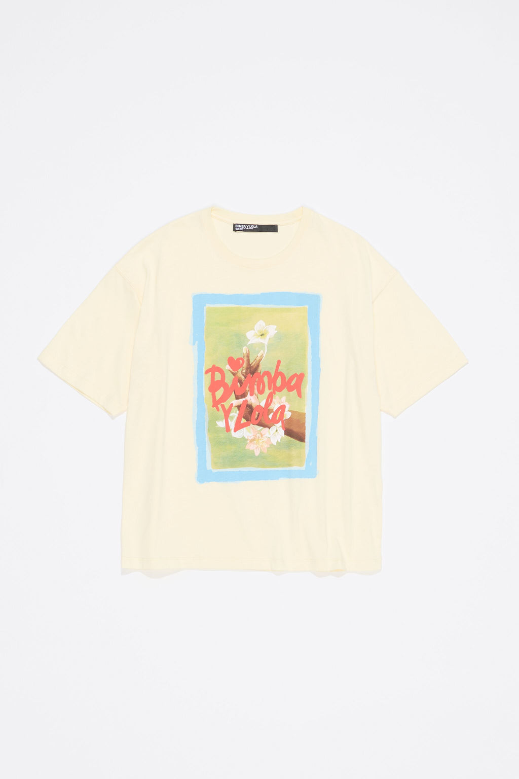 Yellow oversize logo T-shirt