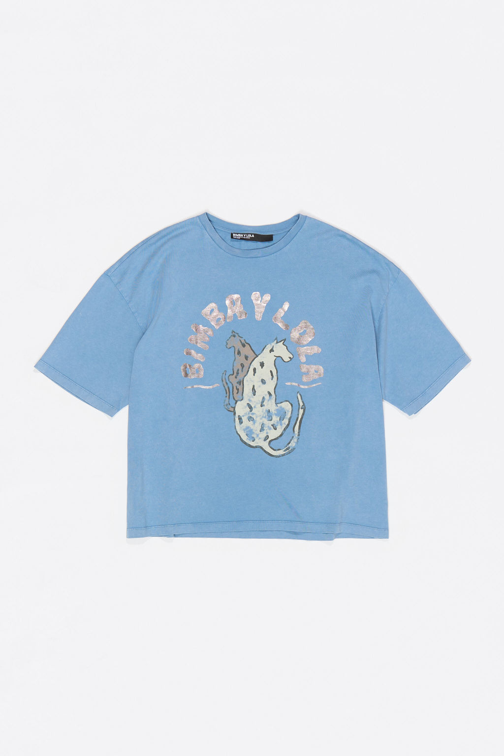 Washed blue logo T-shirt