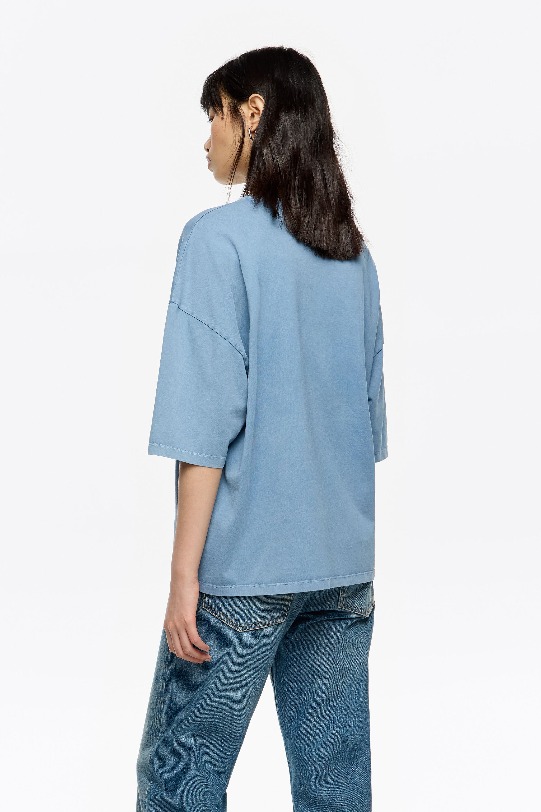 Washed blue logo T-shirt