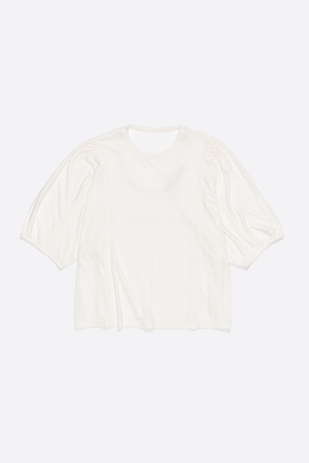 Ivory fluid straight T-shirt
