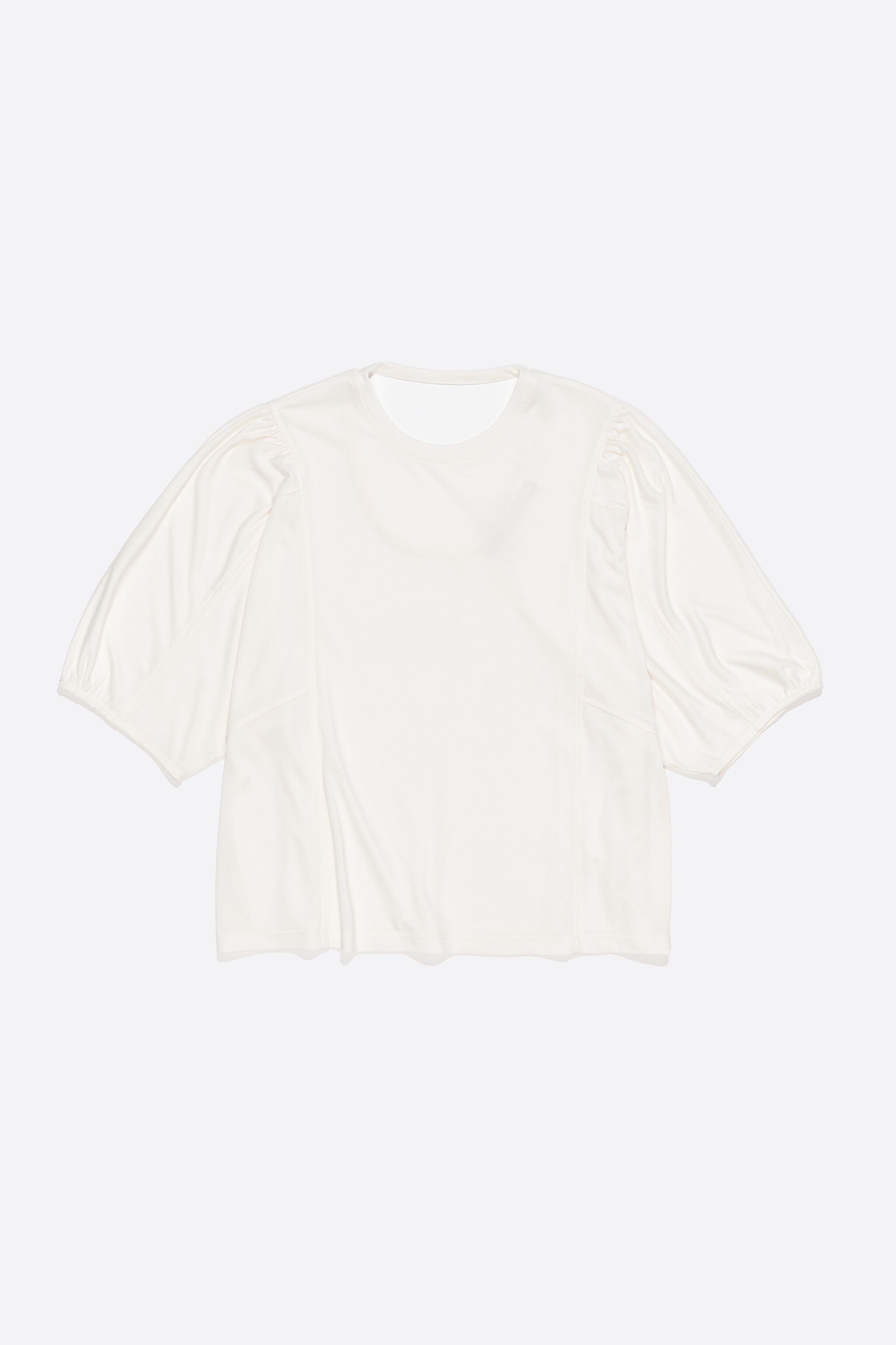 Ivory fluid straight T-shirt