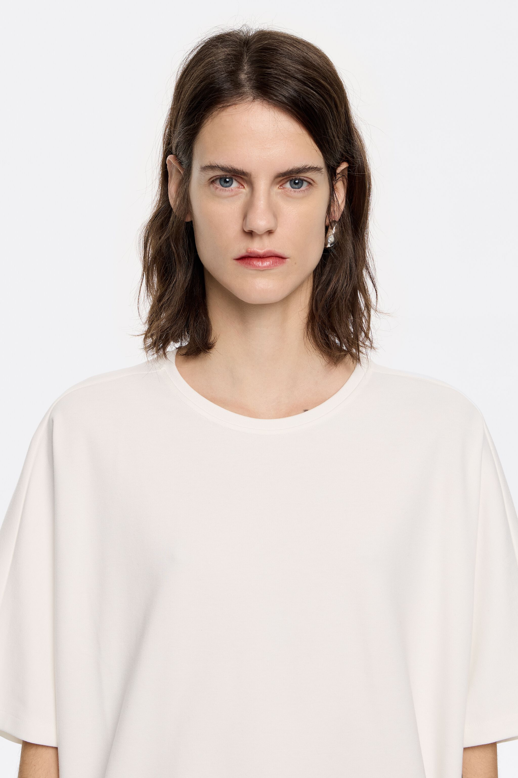 Ivory ponte di roma cape T-shirt